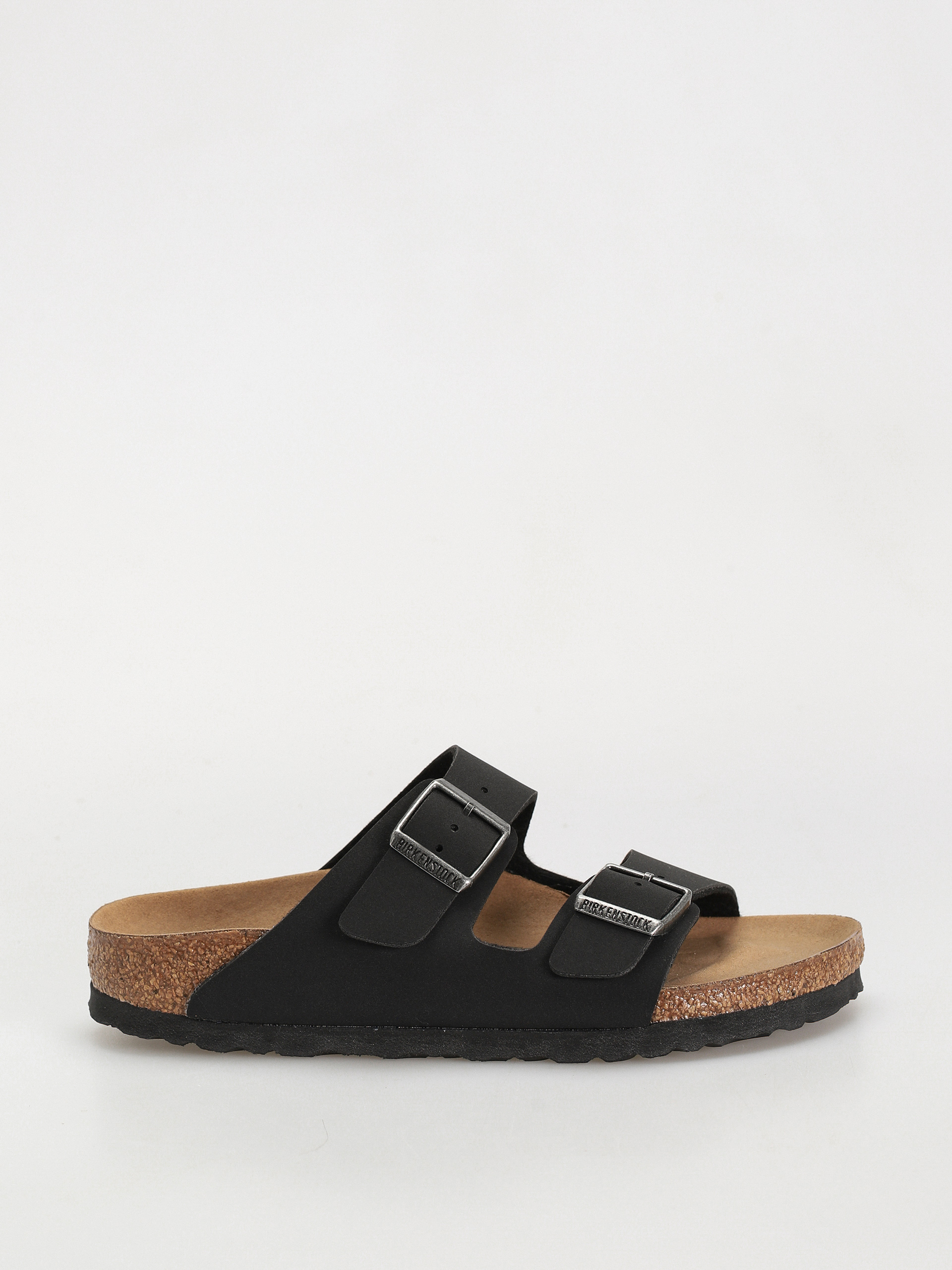 Șlapi Birkenstock Arizona Birko Flor Nubuck Narrow Wmn - negru (black)