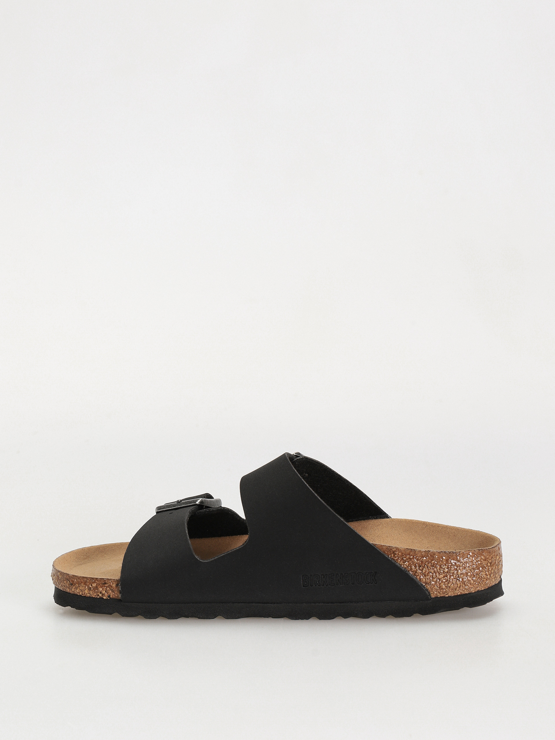 Șlapi Birkenstock Arizona Birko Flor Nubuck Narrow Wmn (black)