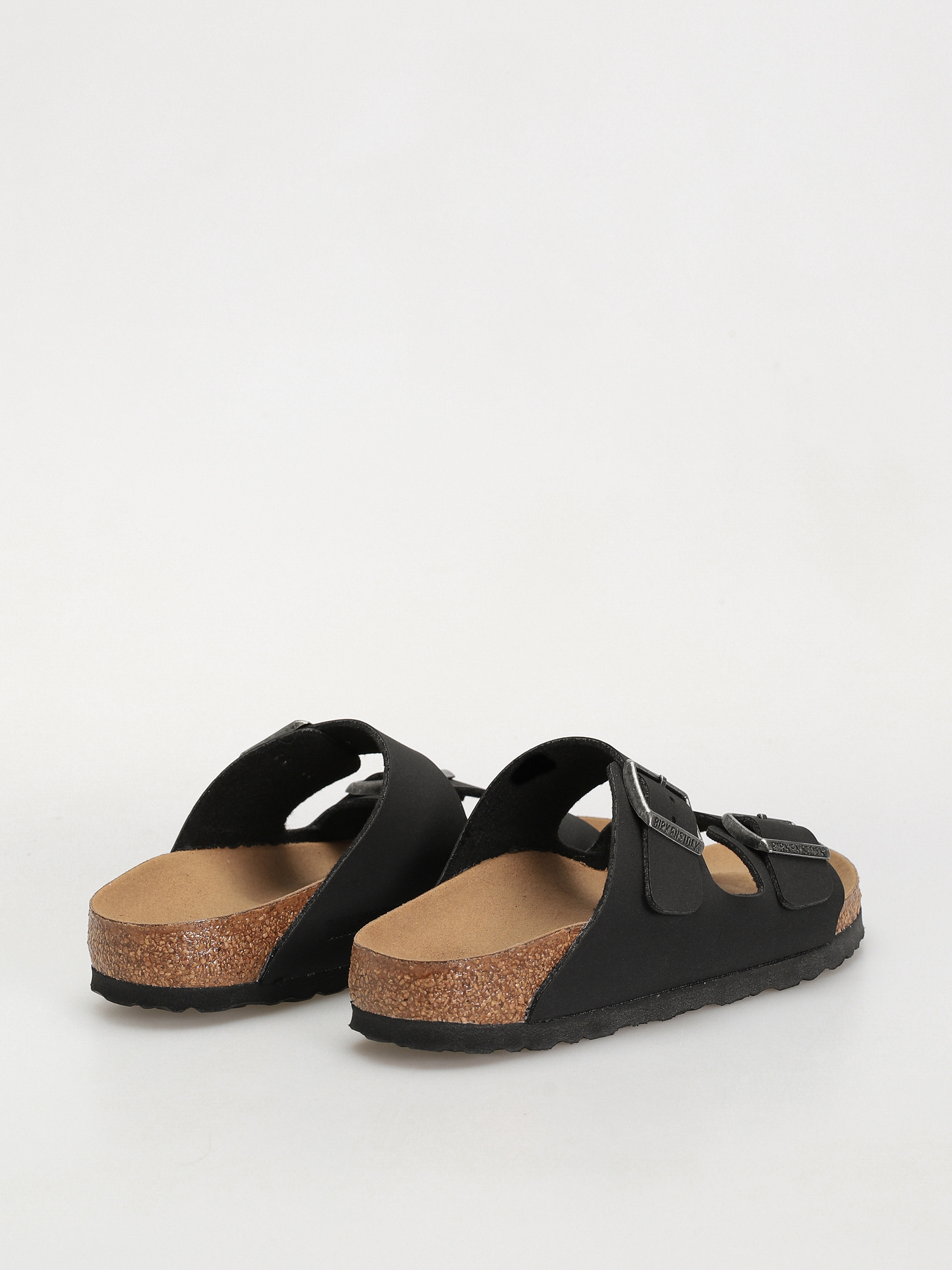 Șlapi Birkenstock Arizona Birko Flor Nubuck Narrow Wmn (black)