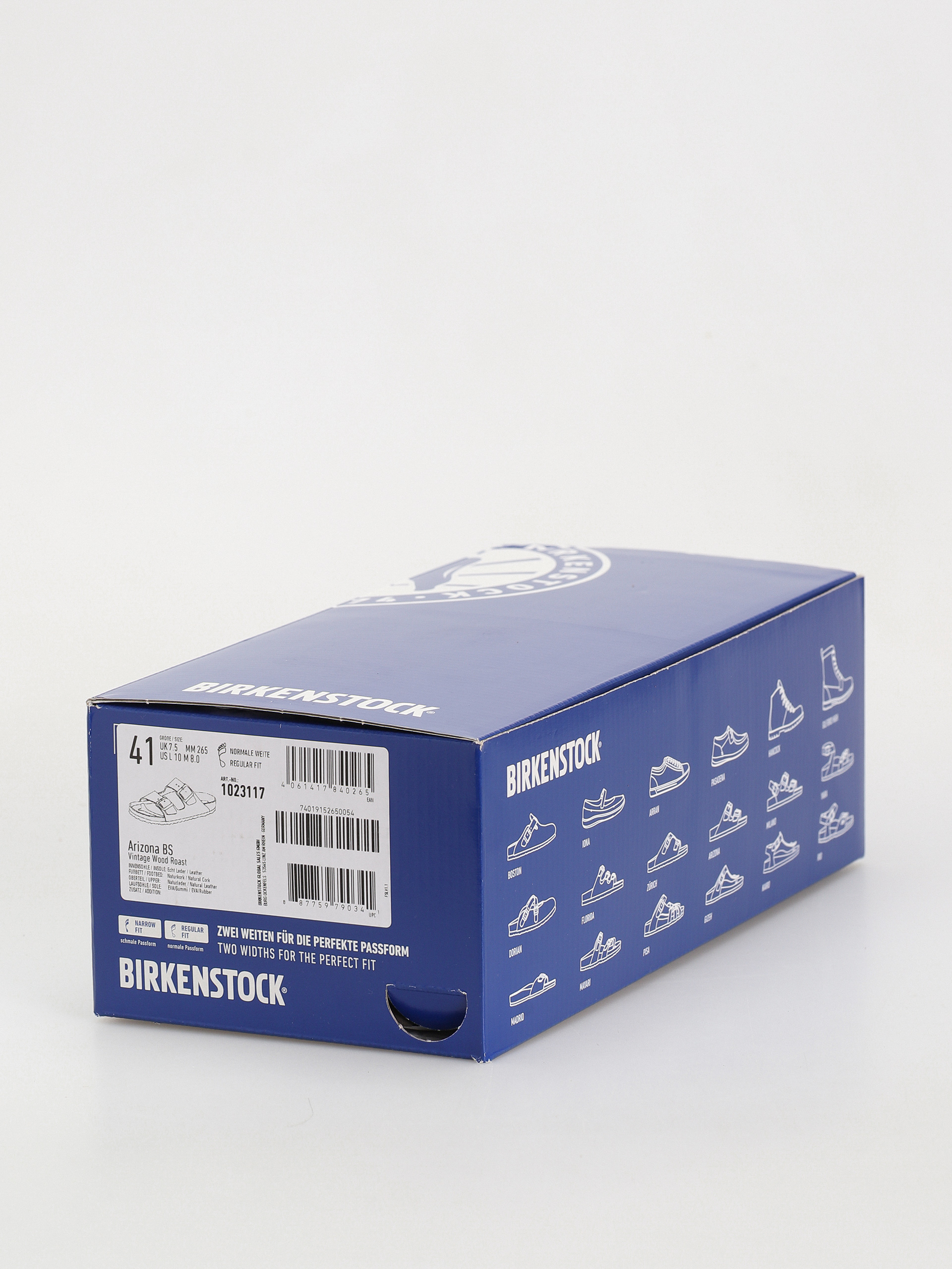 Șlapi Birkenstock Arizona Grip Natural Leather Regular (vintage wood roast)