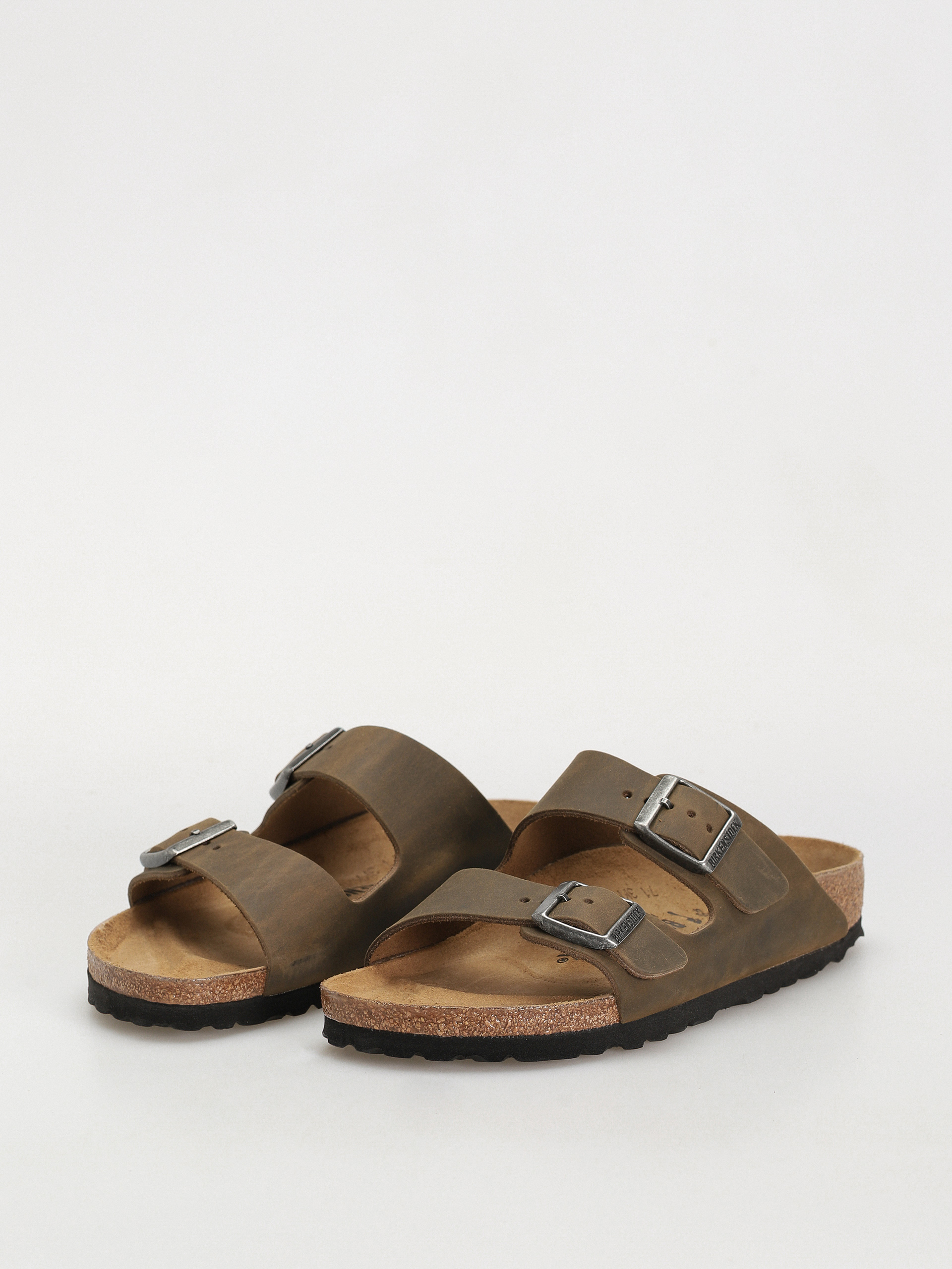 Șlapi Birkenstock Arizona Oiled Leather Narrow Wmn (faded khaki)
