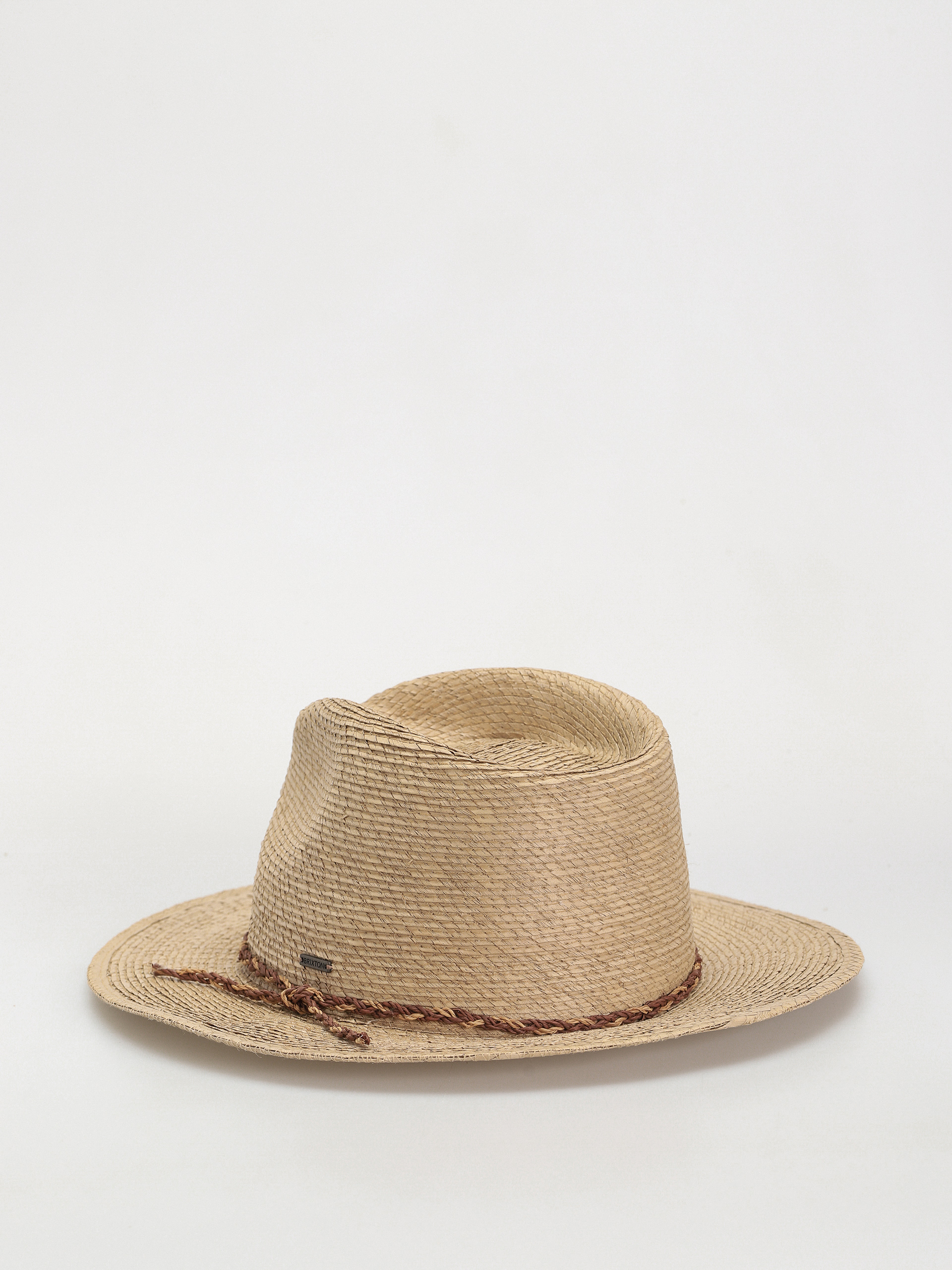 Pălărie Brixton Messer Western Straw Fedora (sand)