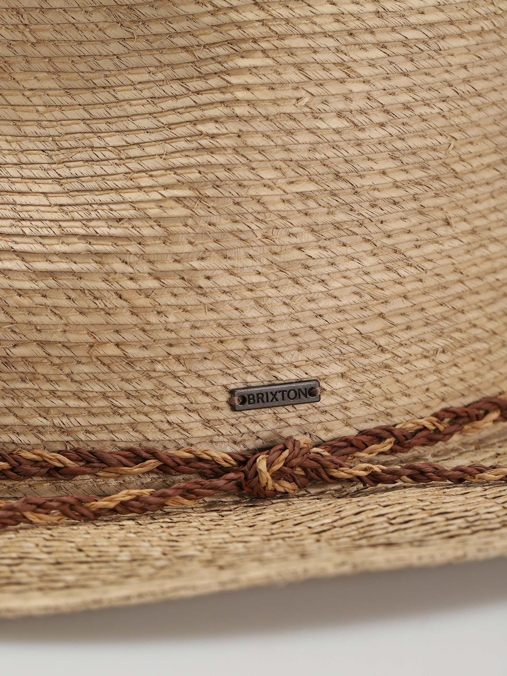 Pălărie Brixton Messer Western Straw Fedora (sand)