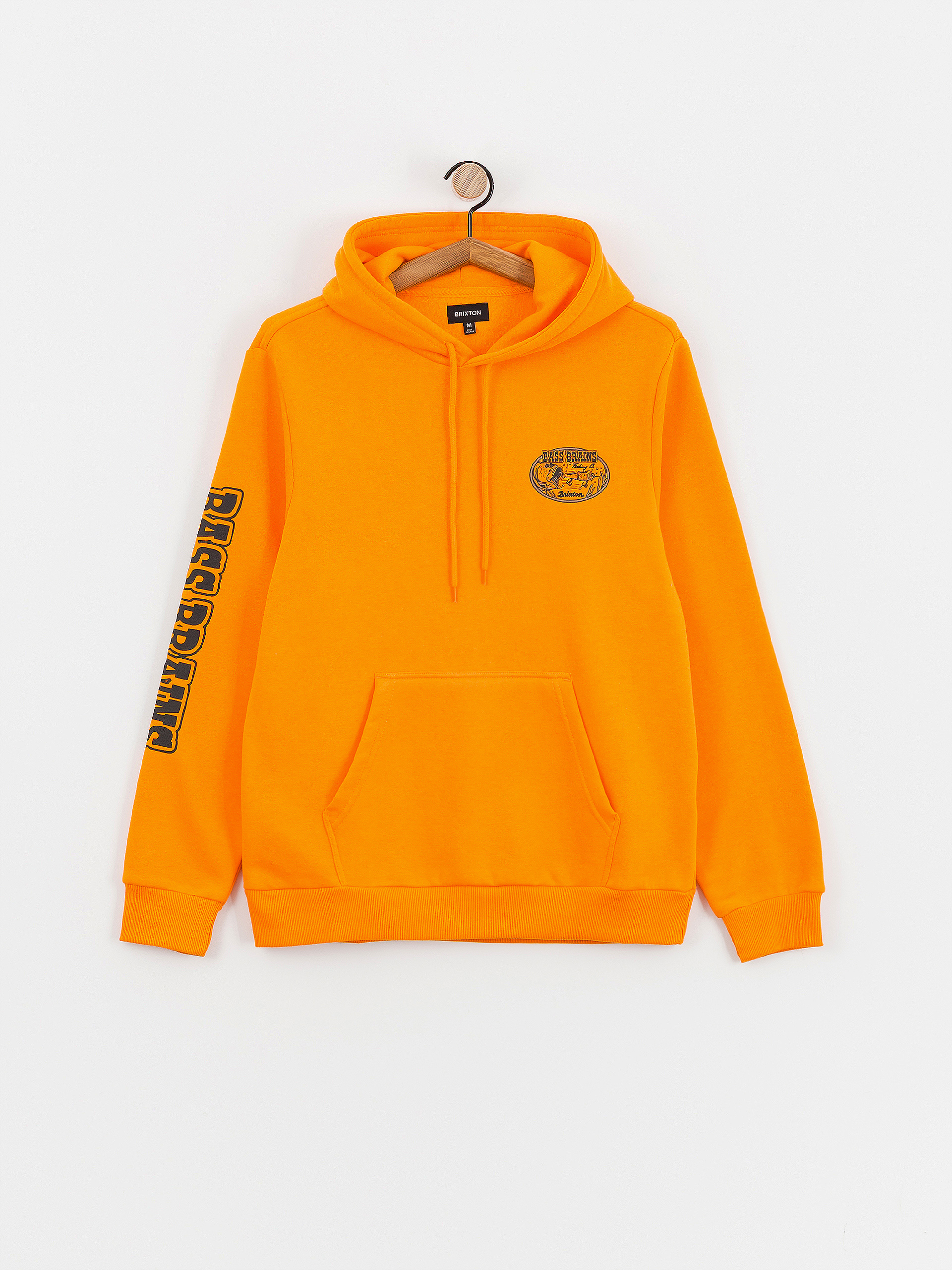 Hanorac cu glugă Brixton Bass Brains Swim HD (orange)