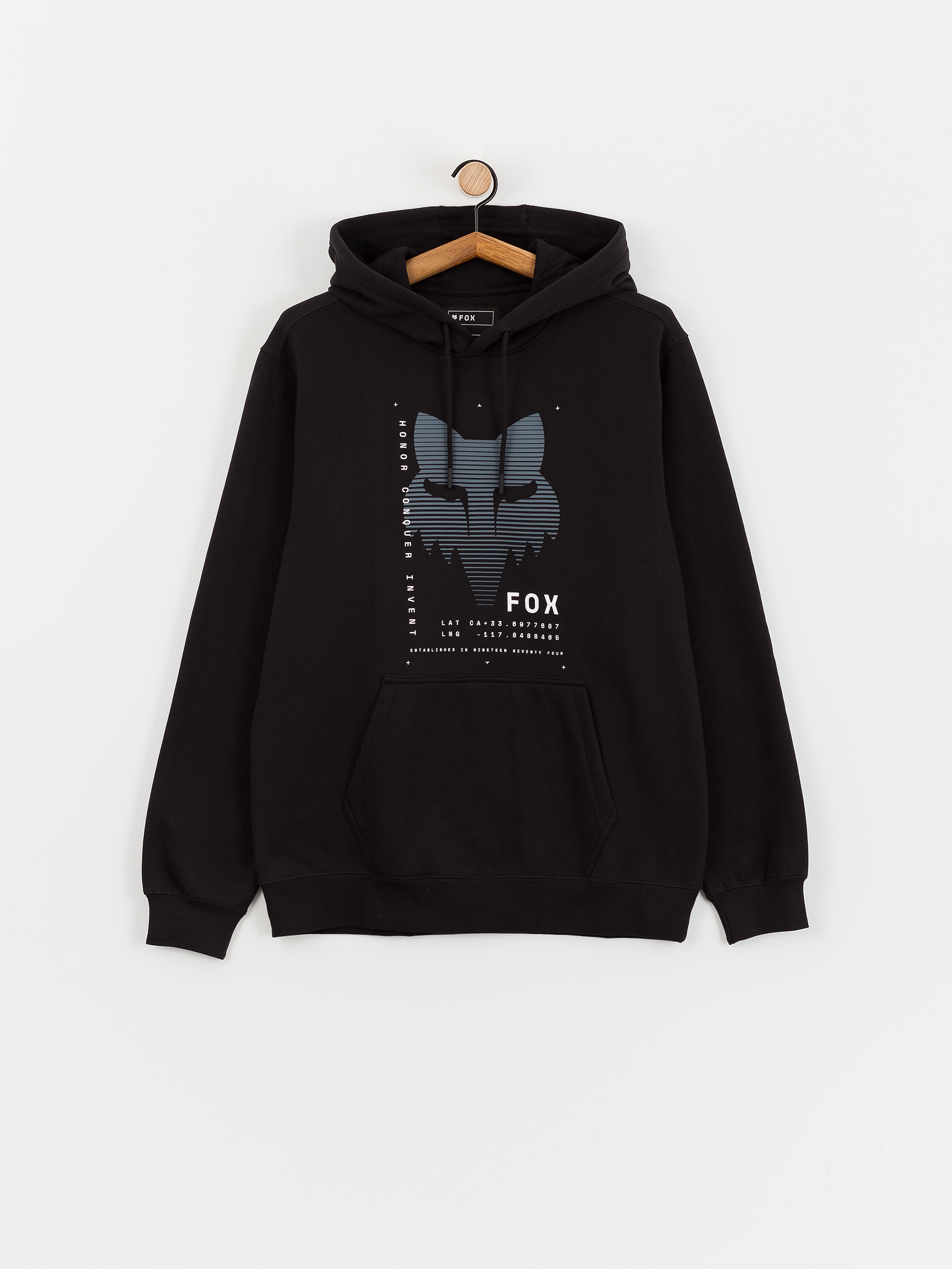 Hanorac cu glugă Fox Dispute HD (black)