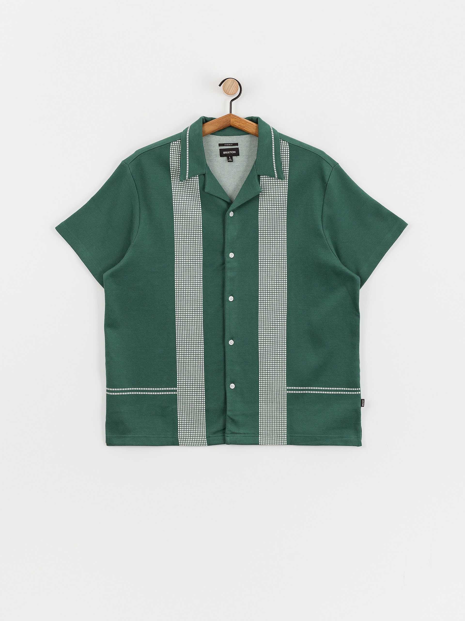Tricou Brixton Bunker Jacquard (trekking green)