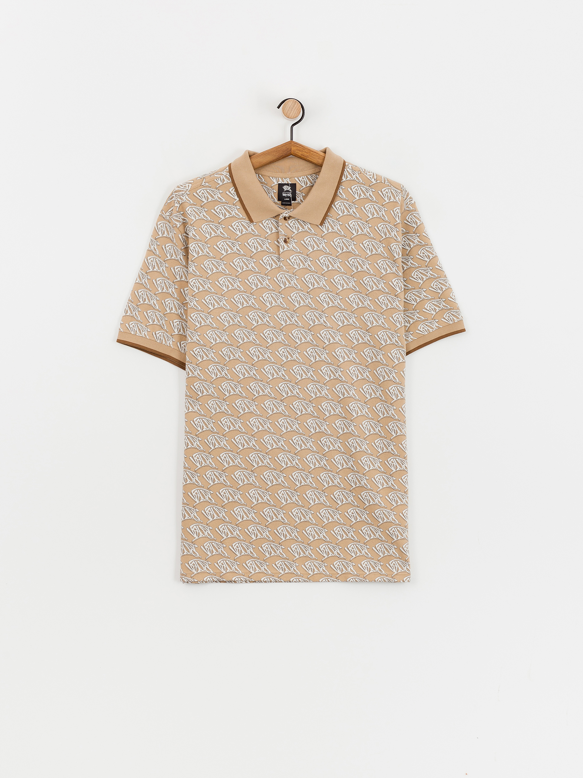 Tricou polo Vans Lewis Mills (incense)