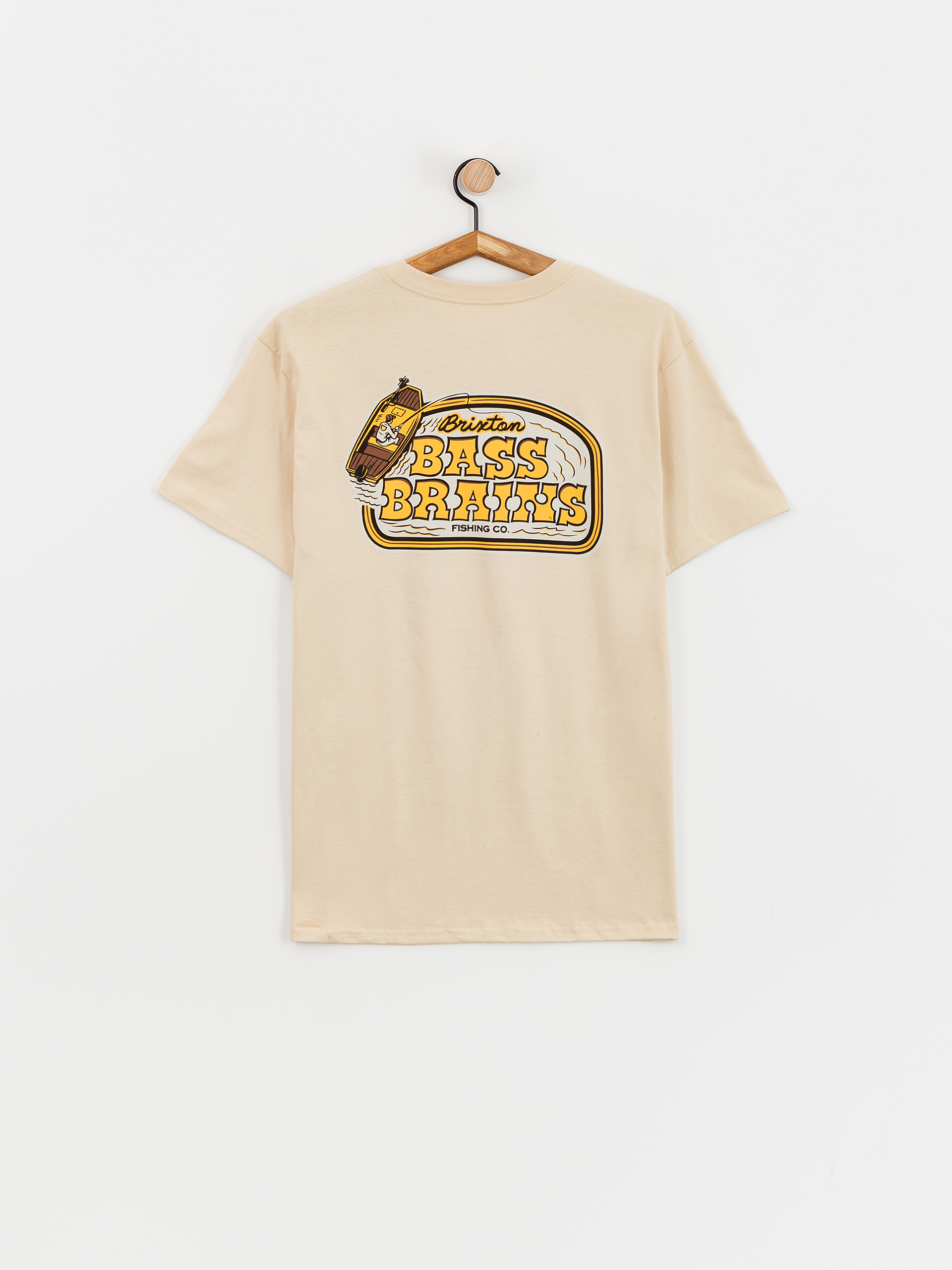 Tricou Brixton Bass Brains Boat Stt (cream)