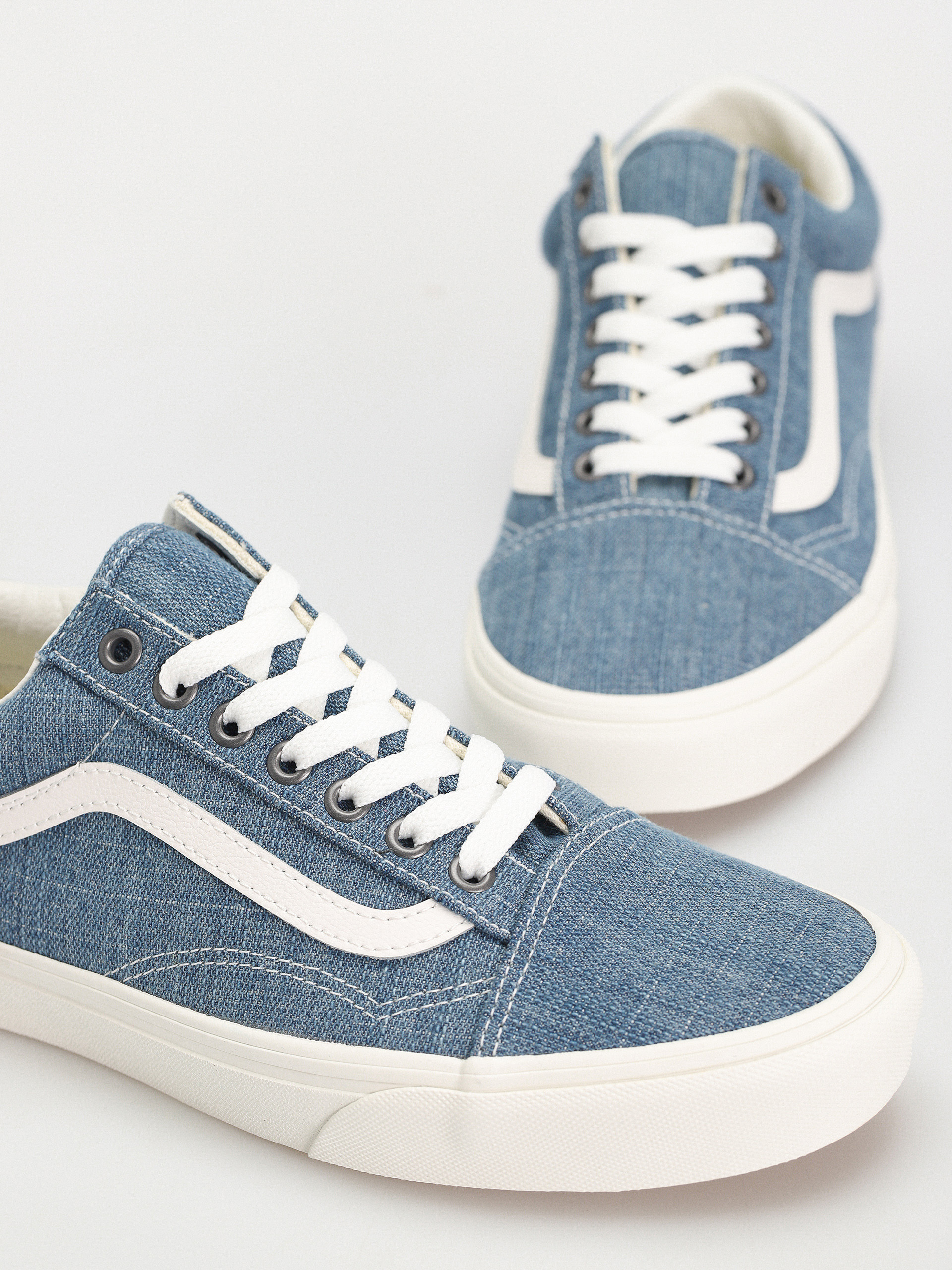Pantofi Vans Old Skool (threaded denim blue/white)