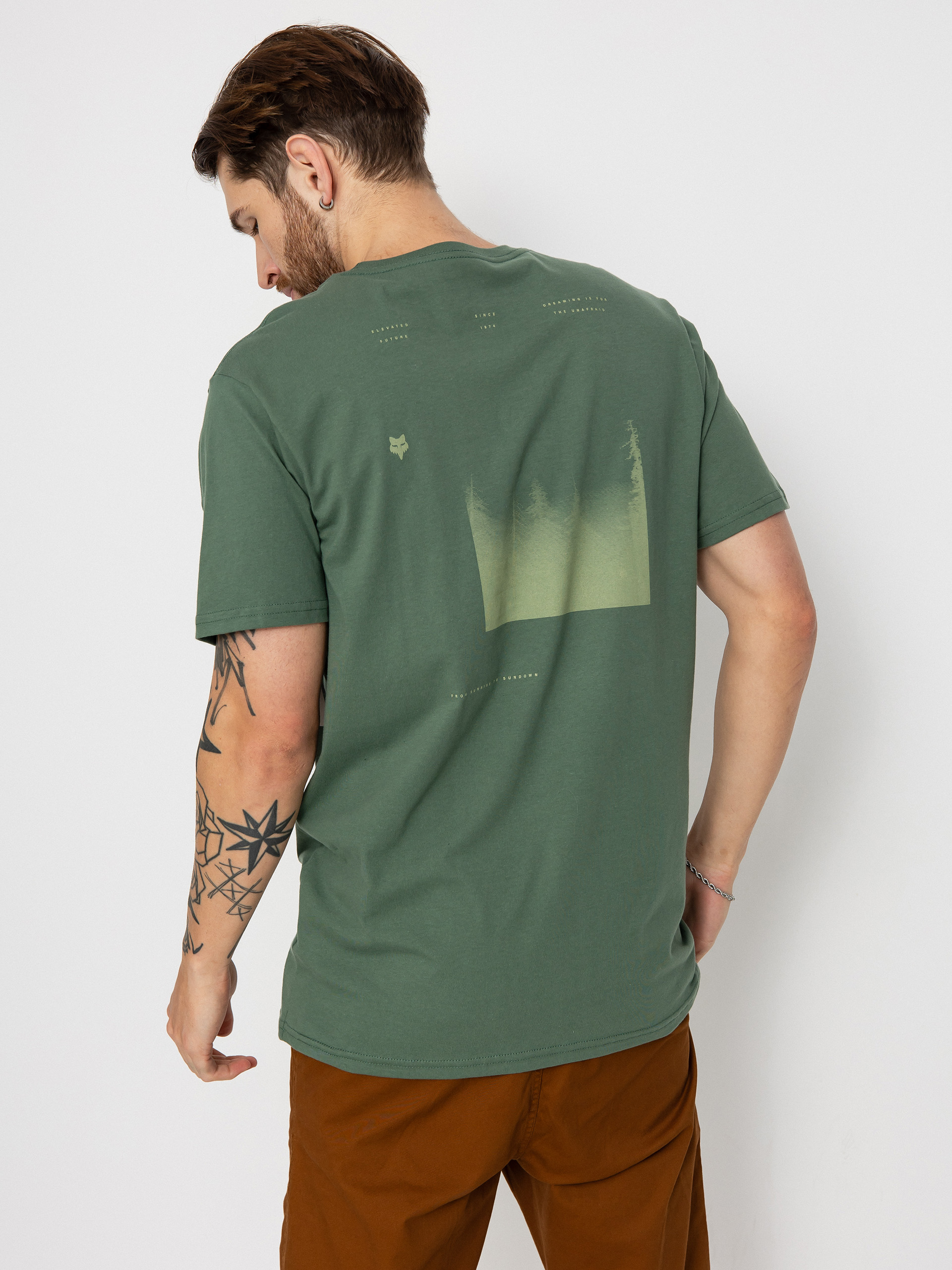 Tricou Fox Sipping Prem (hunter green)