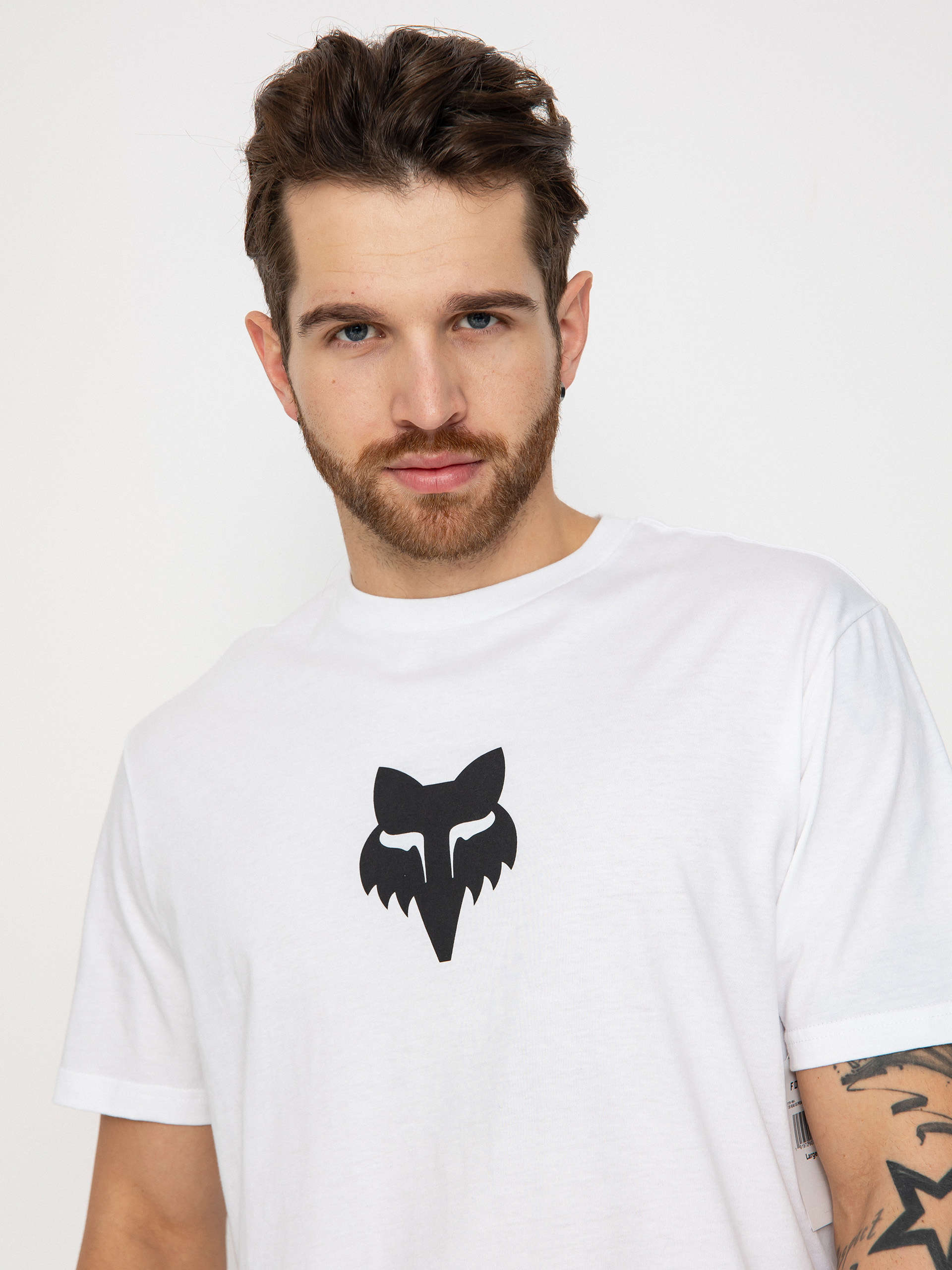 Tricou Fox Fox Head Prem (optic white)