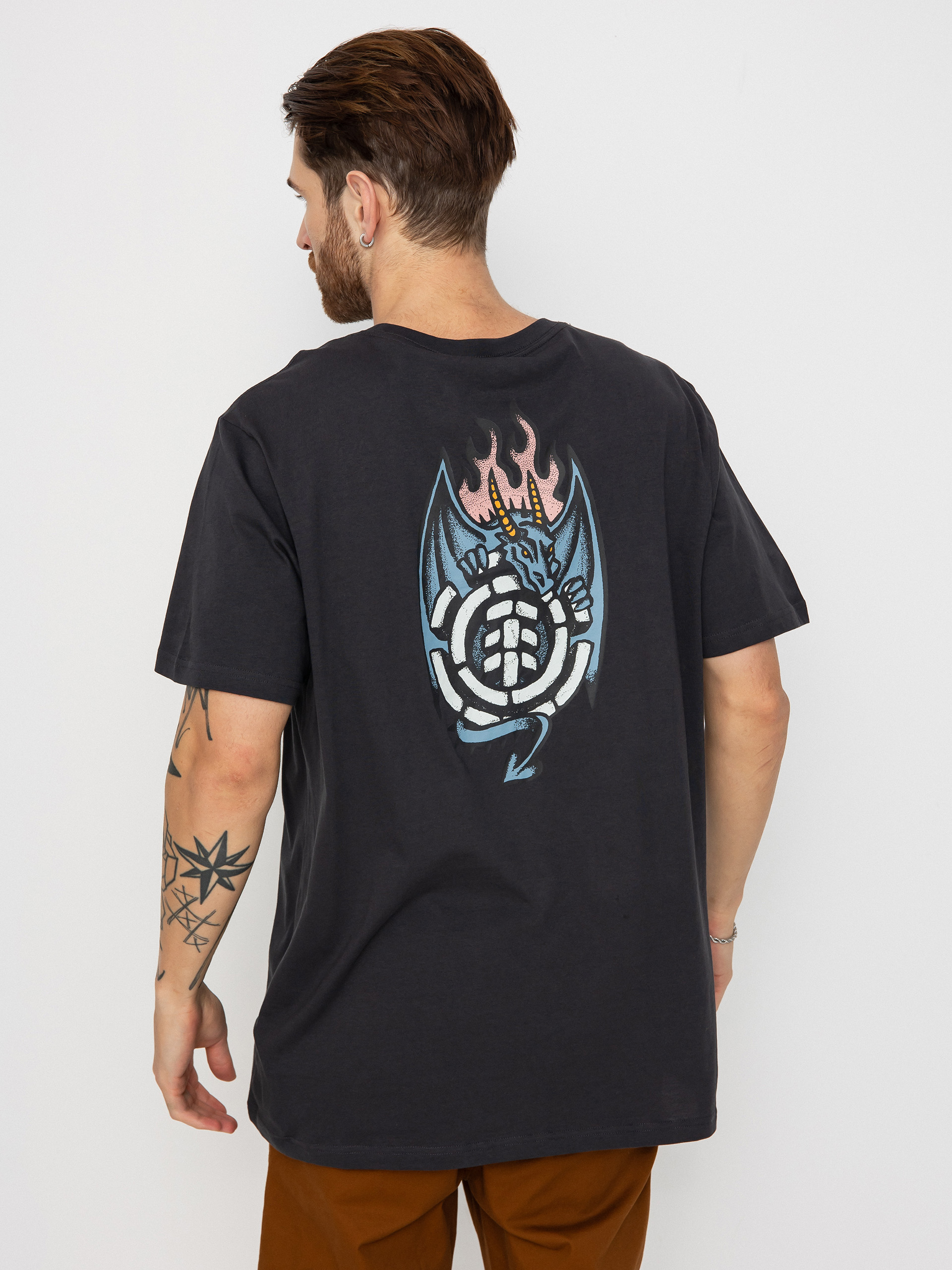 Tricou Element Dragon (off black)