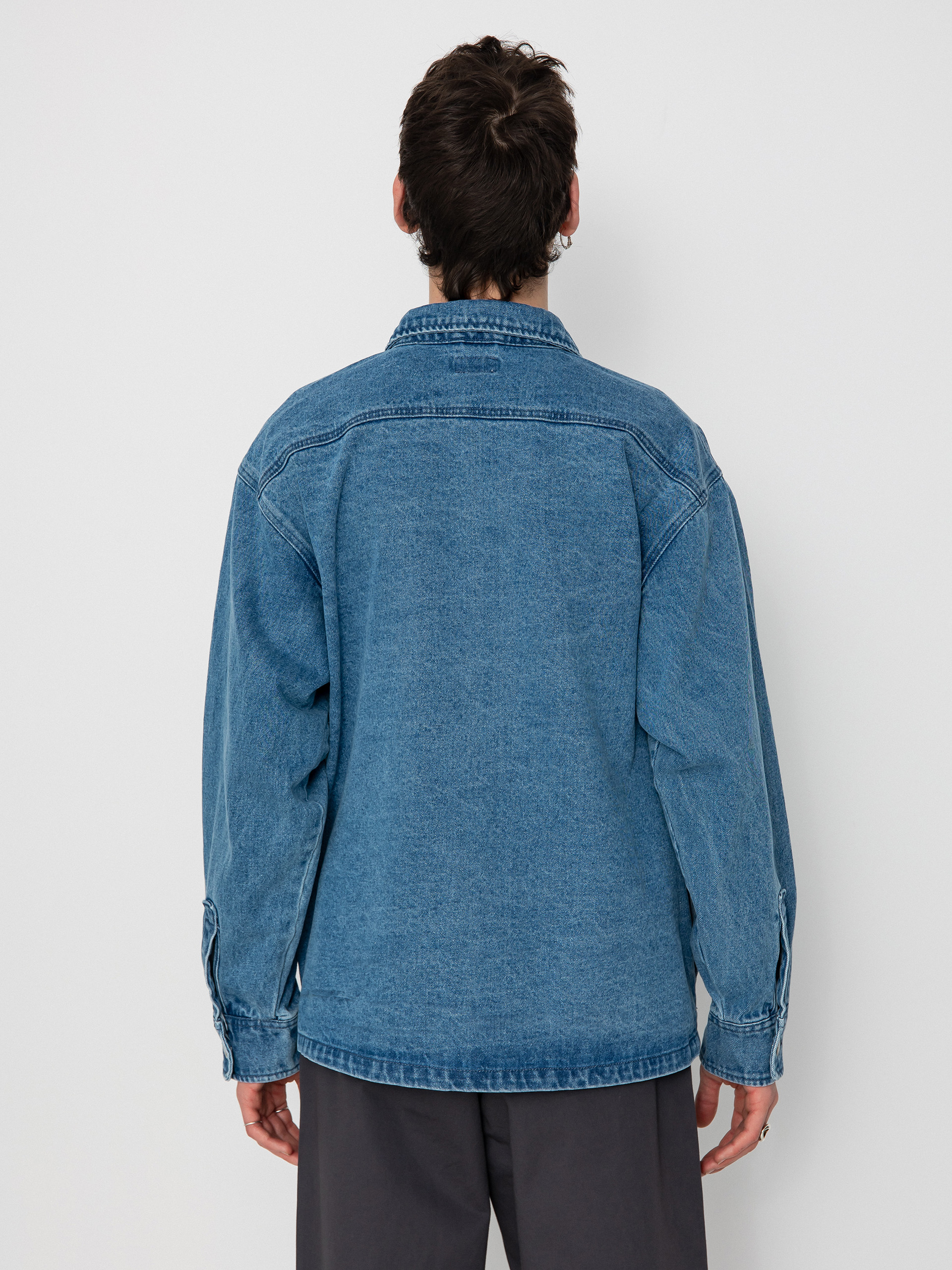 Geacă OBEY Winston (light indigo)