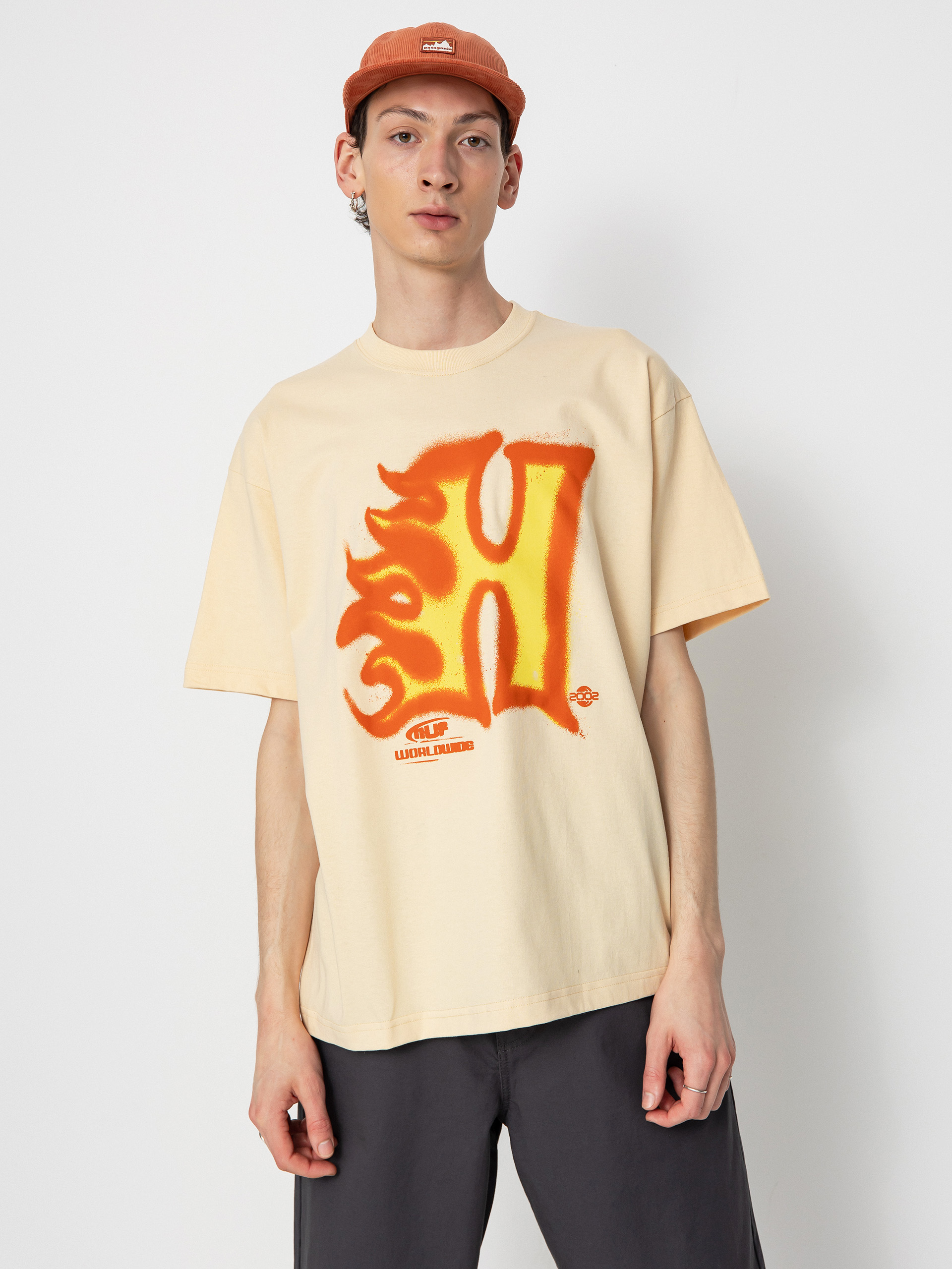 Tricou HUF Heat Wave (wheat)