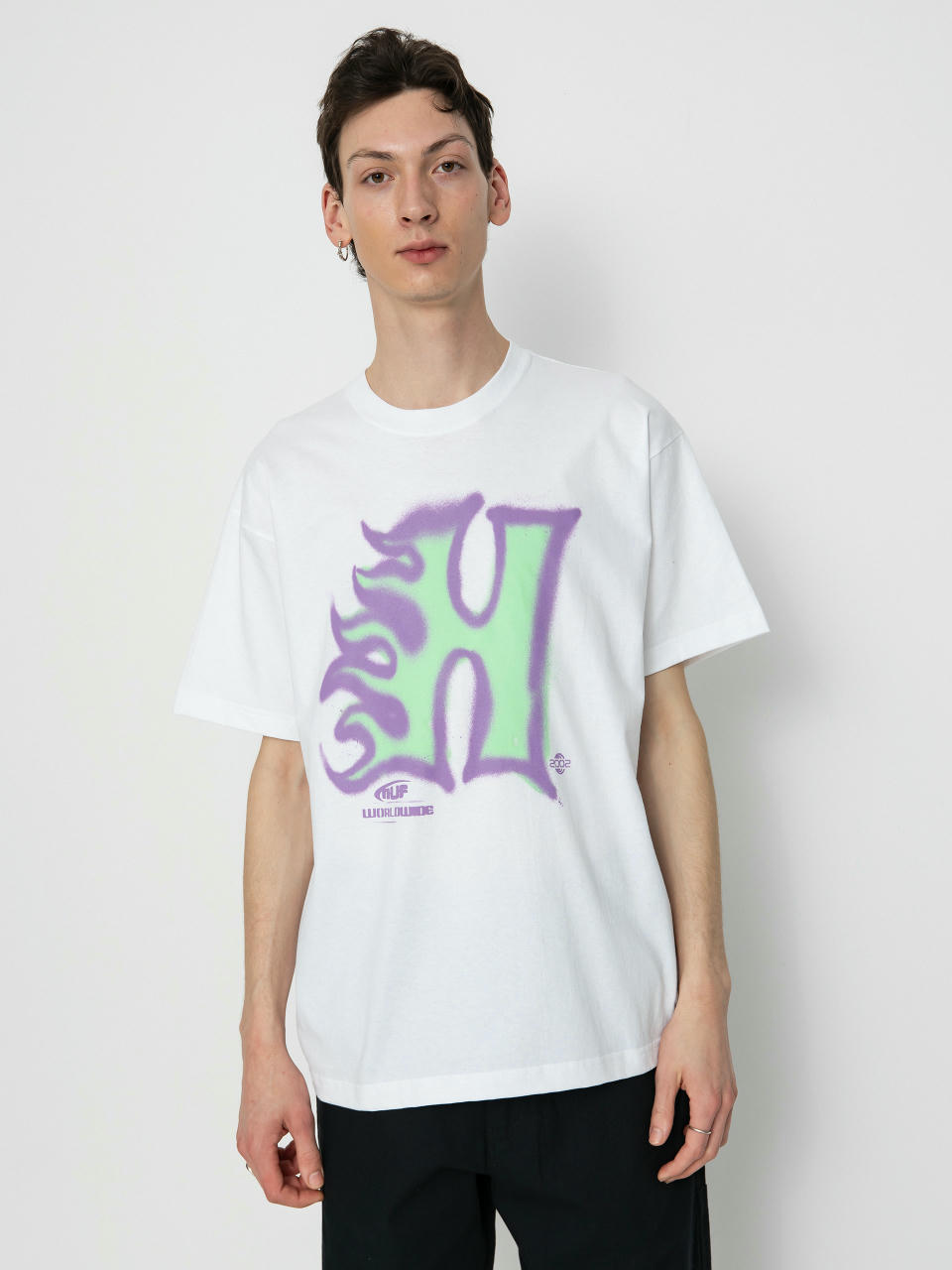 Tricou HUF Heat Wave (white)