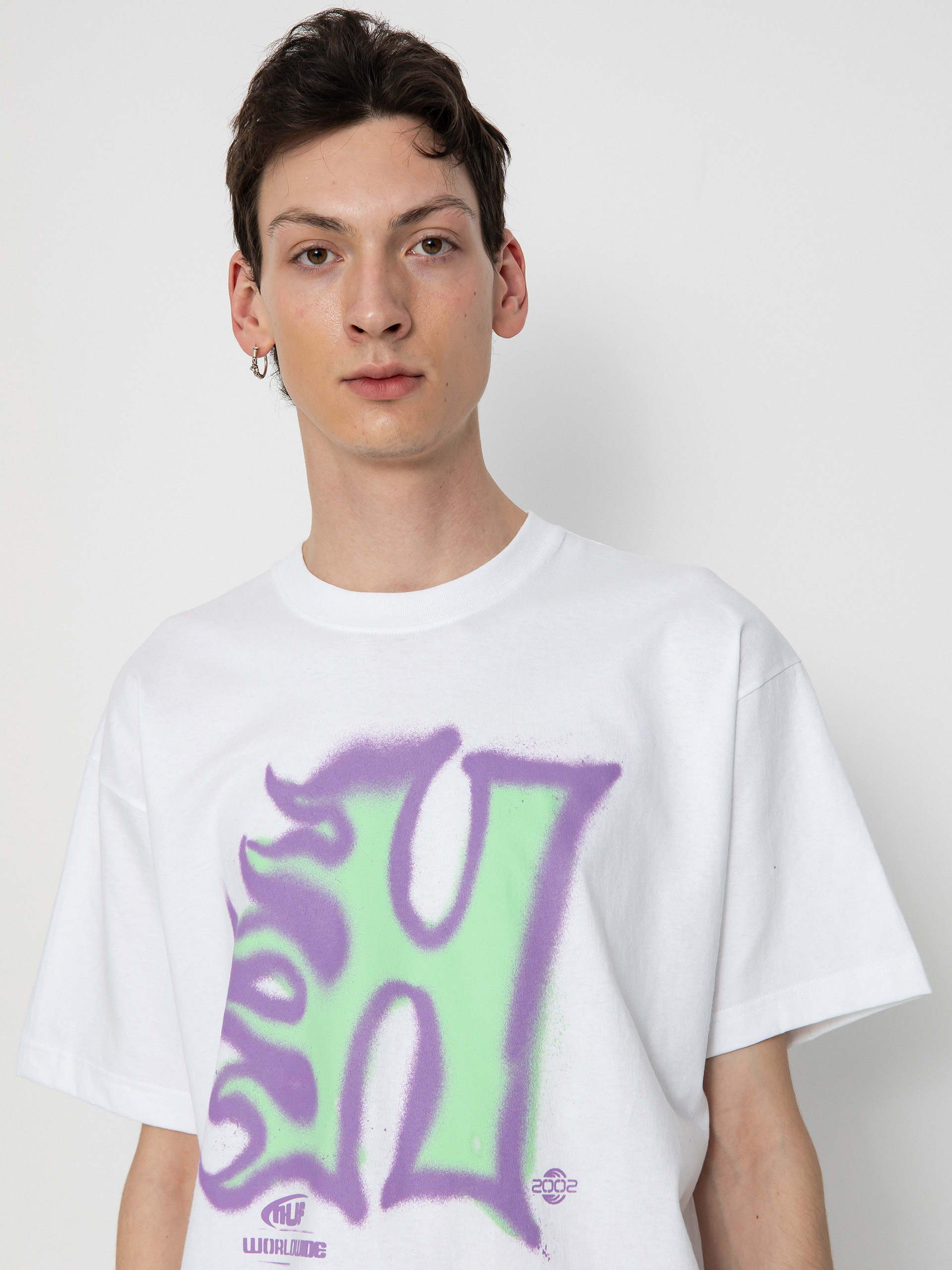 Tricou HUF Heat Wave (white)