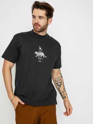 Tricou RVCA Tiger Style (washed black)