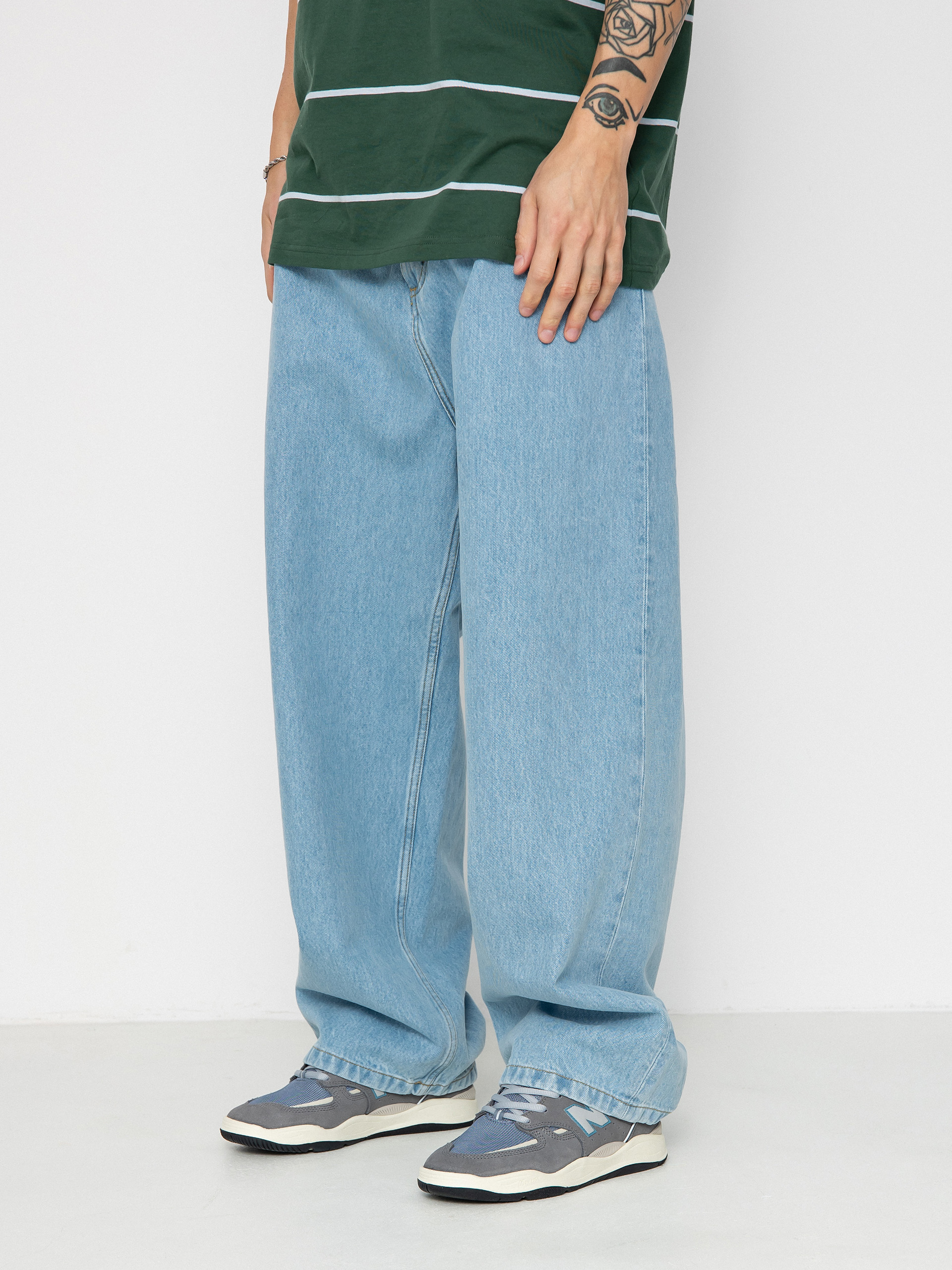 Pantaloni Carhartt WIP Brandon - albastru (blue)