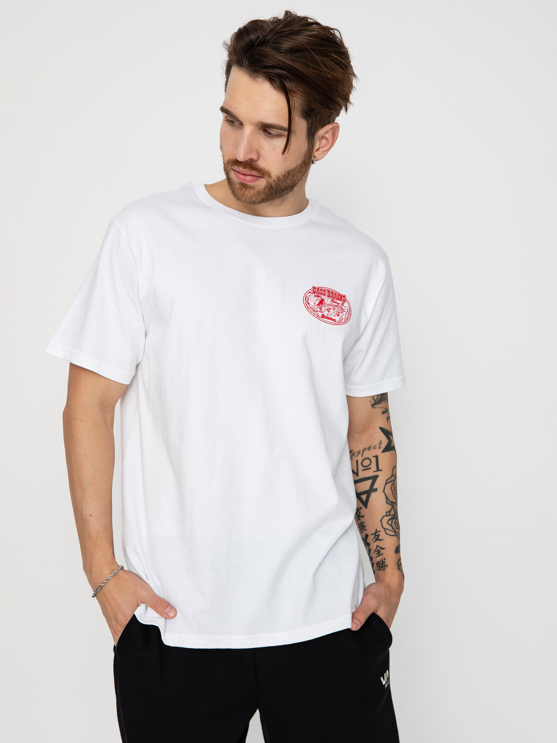 Tricou Brixton Bass Brains Swim Stt (white)