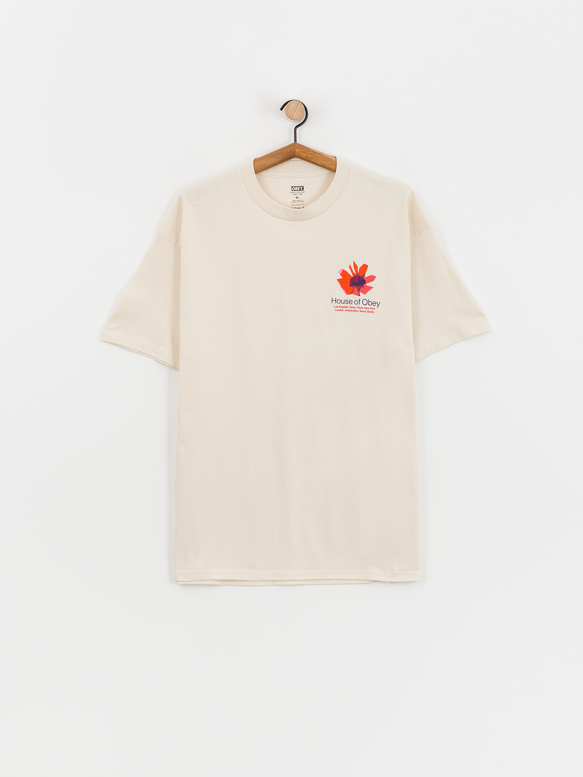 Tricou OBEY House Of Obey Floral (cream)