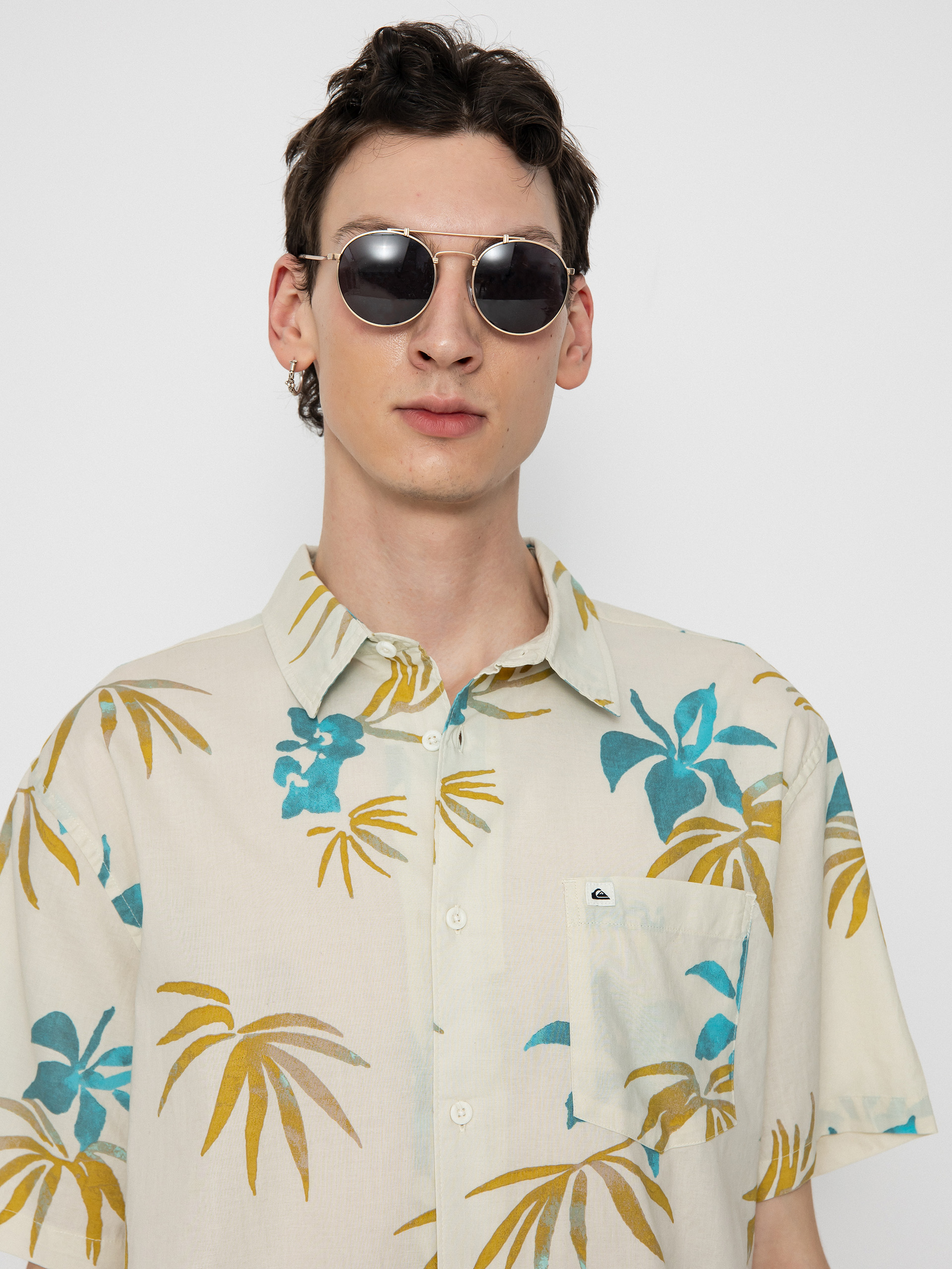 Cămașă Quiksilver Apero Classic (snow white aop mix b)