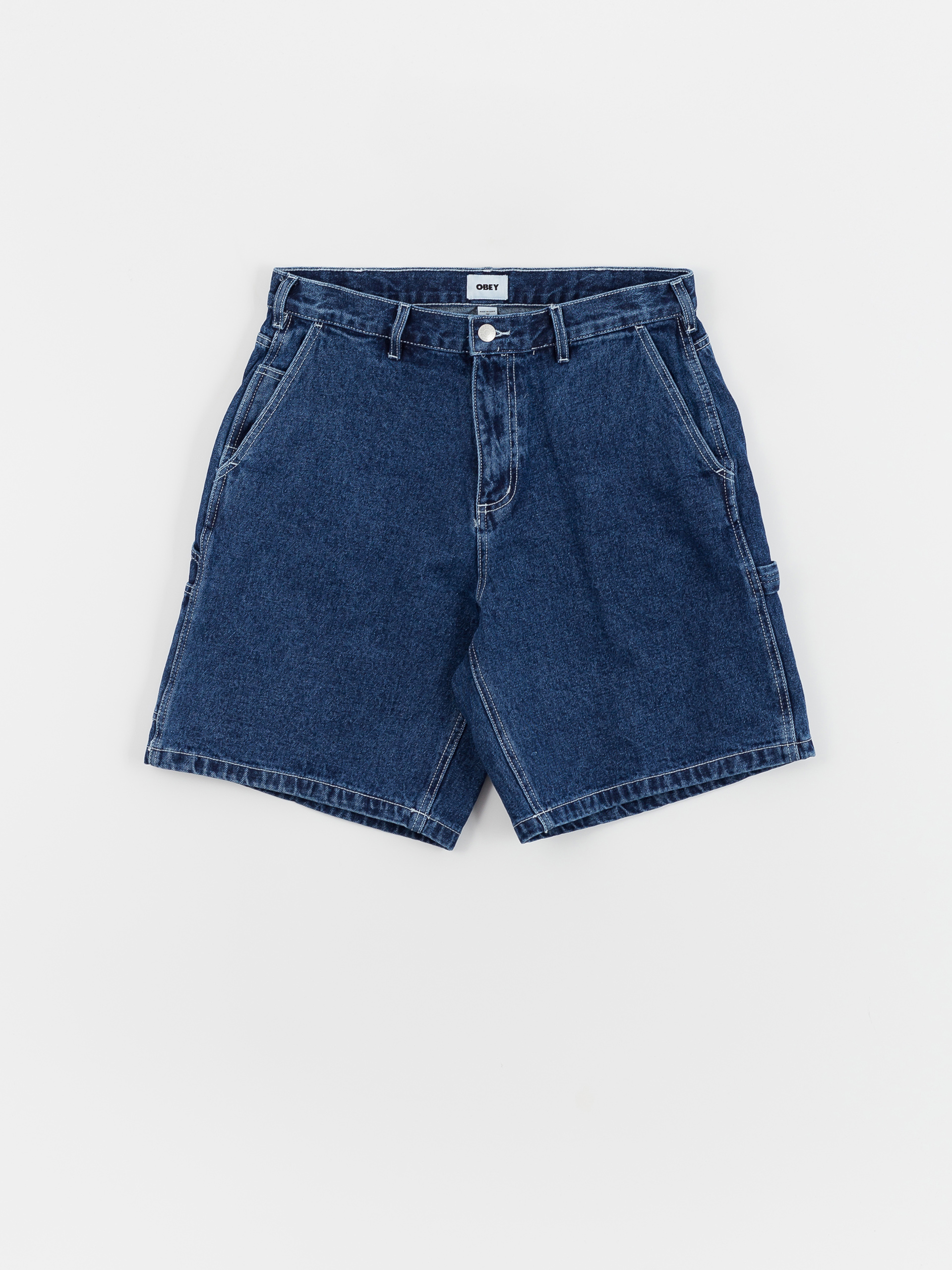 Șort OBEY Bigwig Denim Carpenter (stone wash indigo)