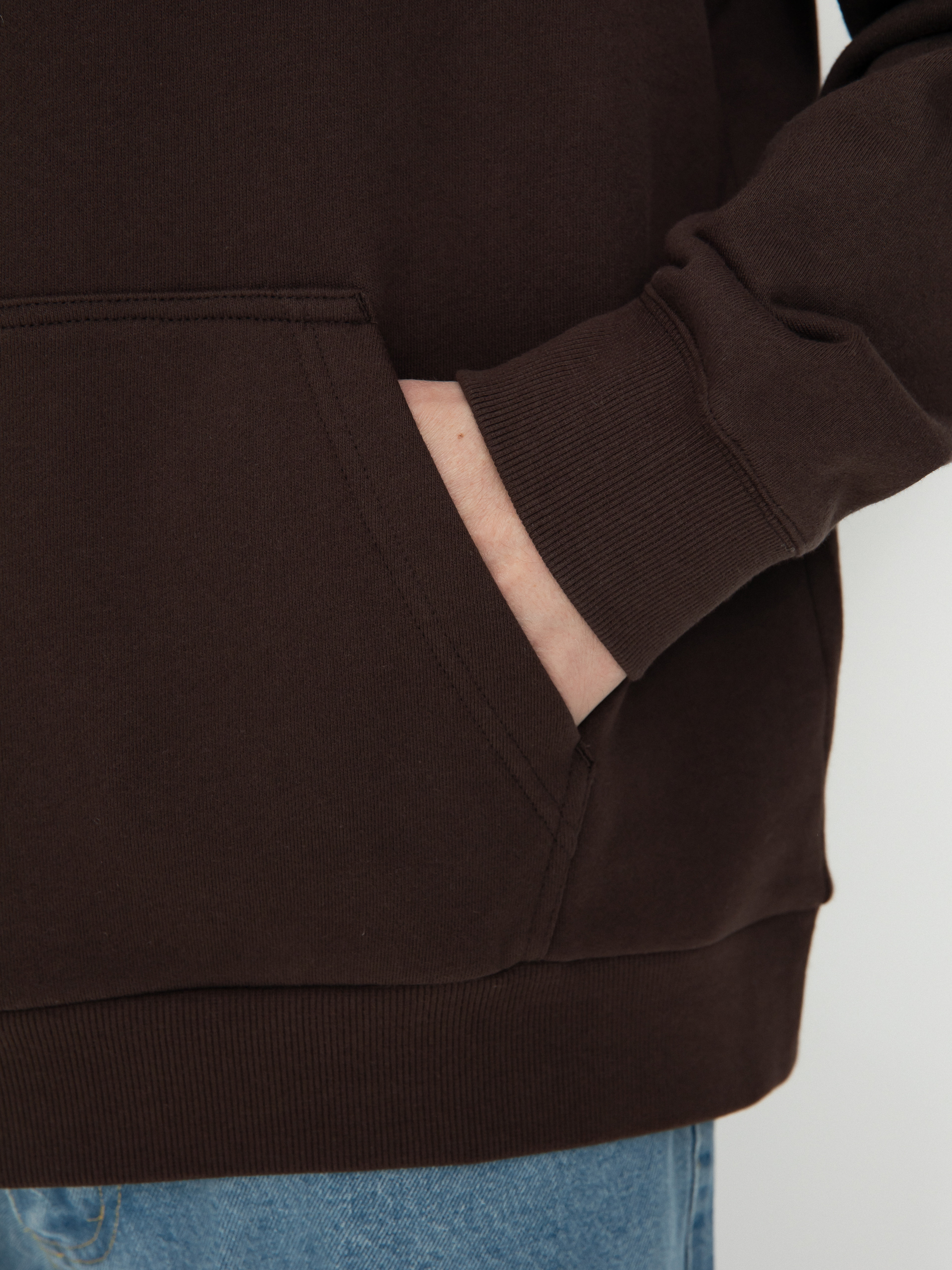 Hanorac cu glugă Gramicci Peak HD (deep brown)