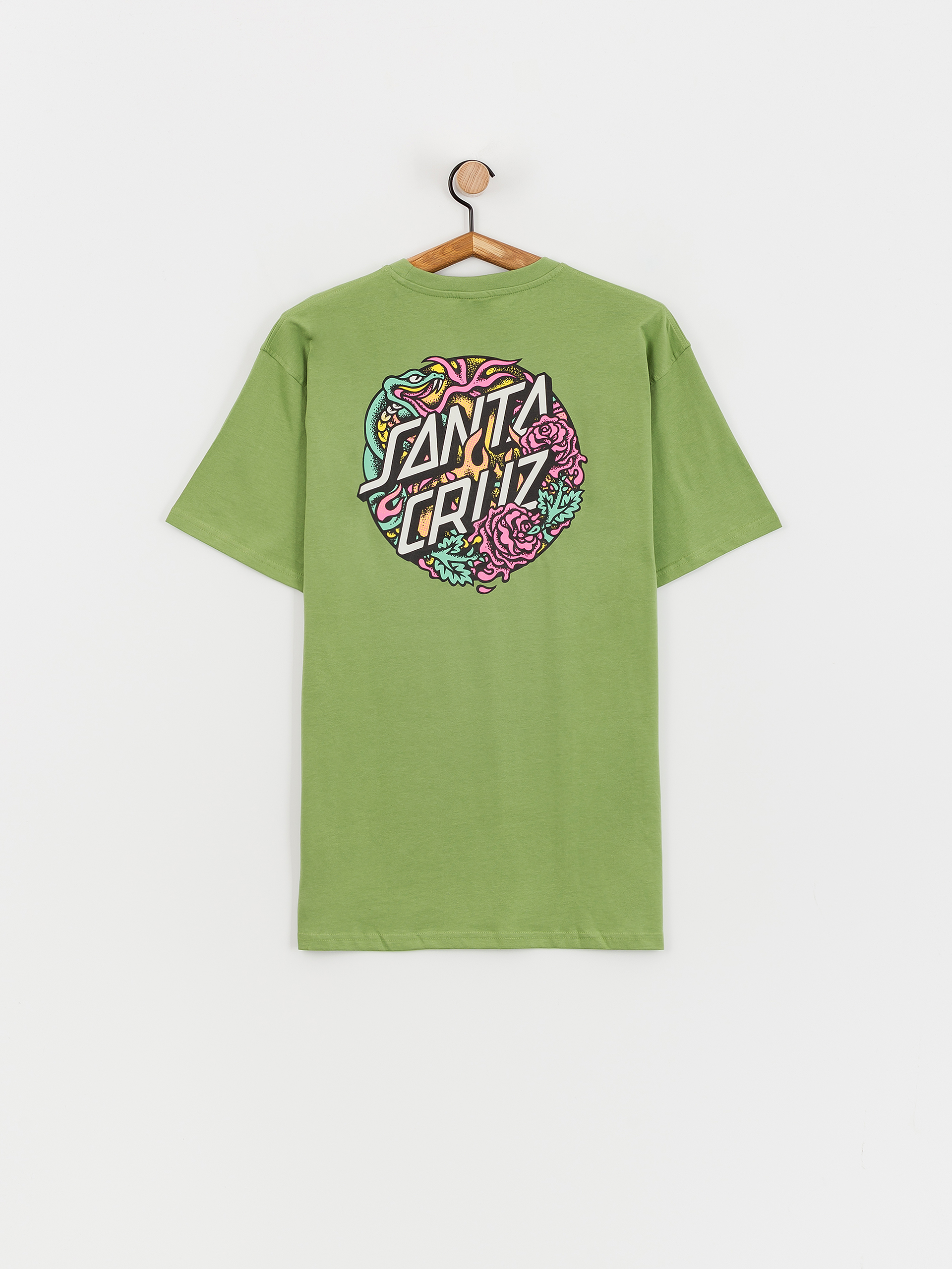 Tricou Santa Cruz Dressen Rose Crew Two (apple)