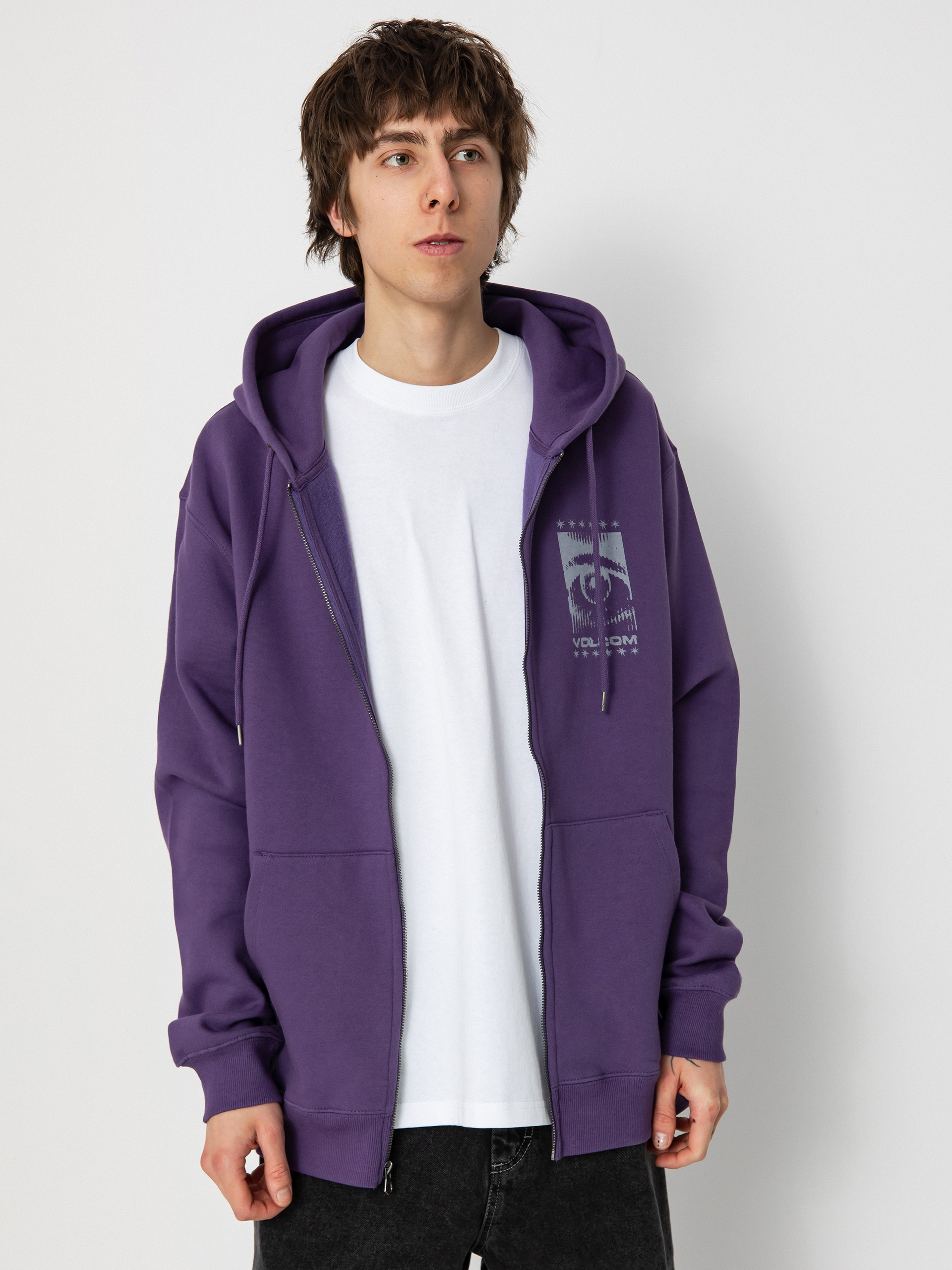 Hanorac cu glugă Volcom Watanite ZHD (deep purple)