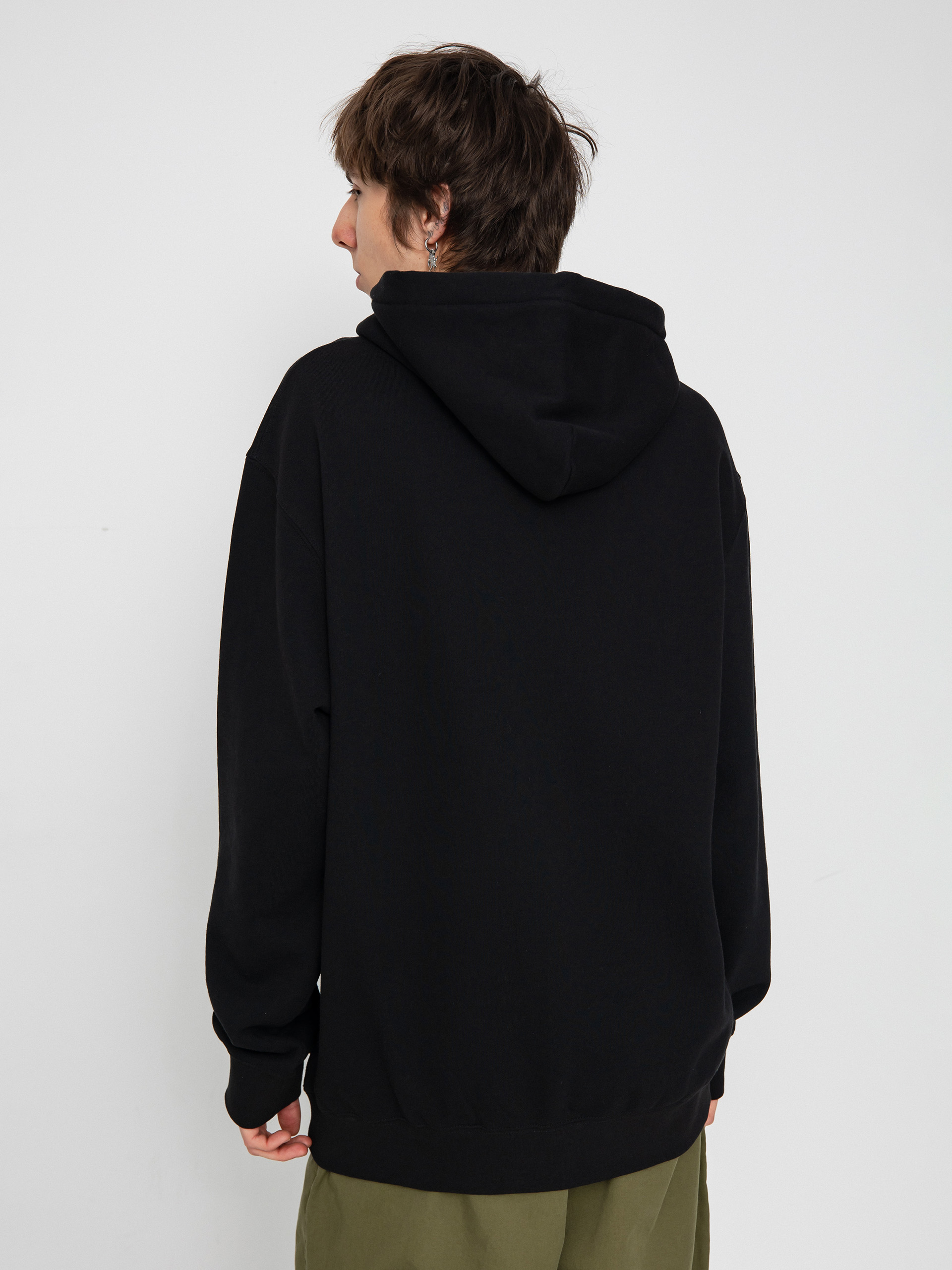 Hanorac cu glugă HUF Zine HD (black)