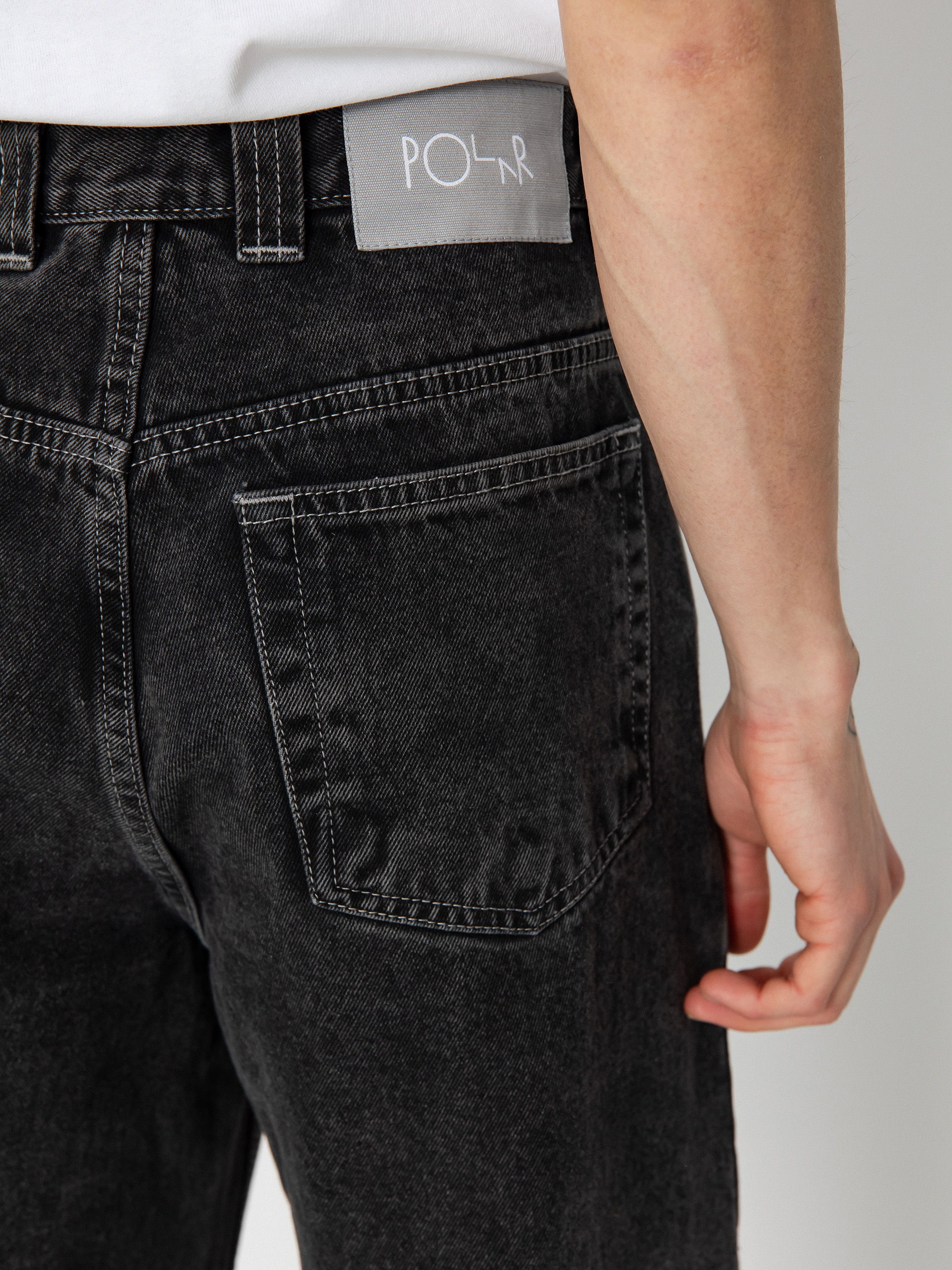 Pantaloni Polar Skate 93! Denim (silver black)