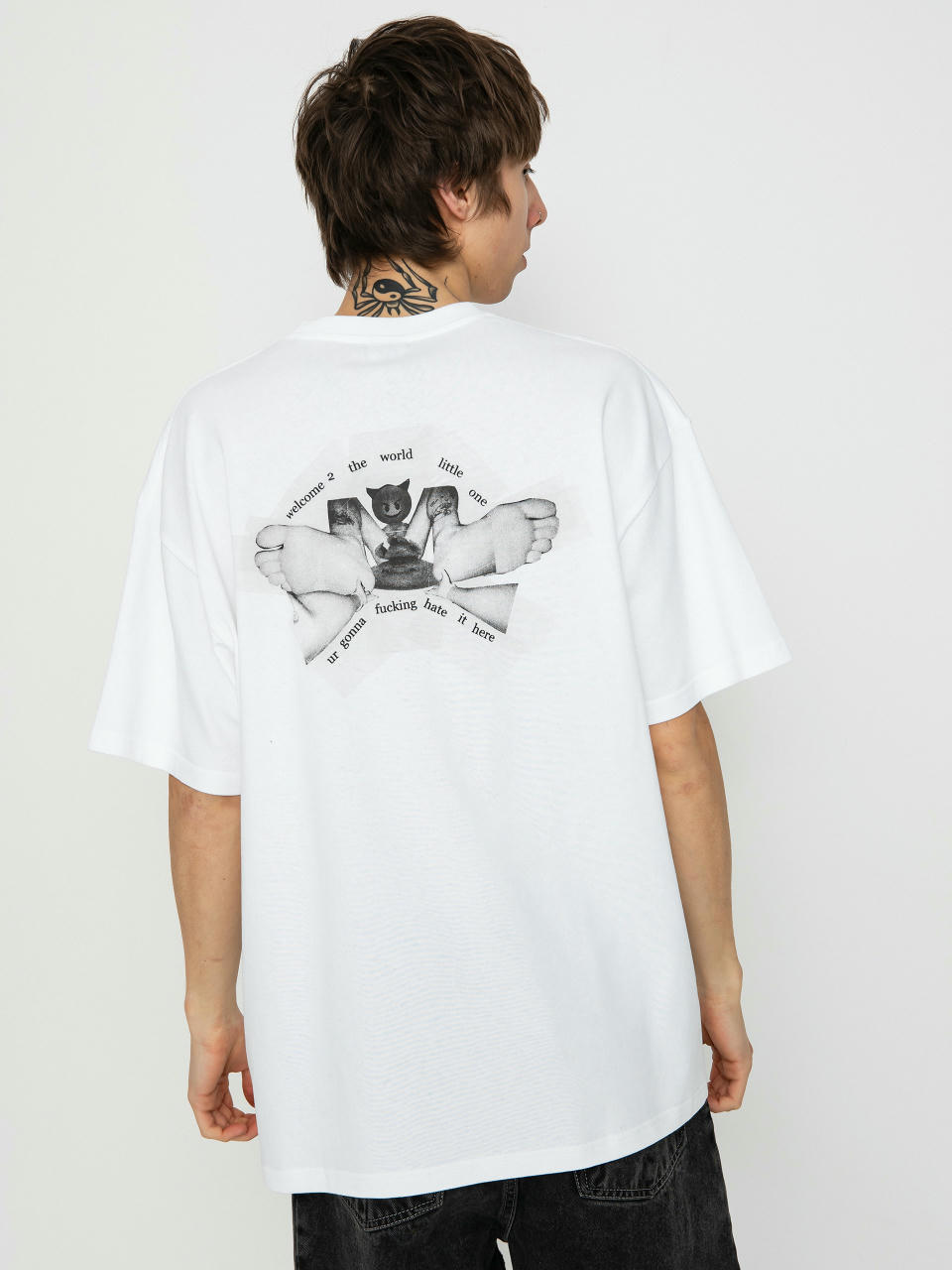 Tricou Polar Skate Welcome 2 The World (white)