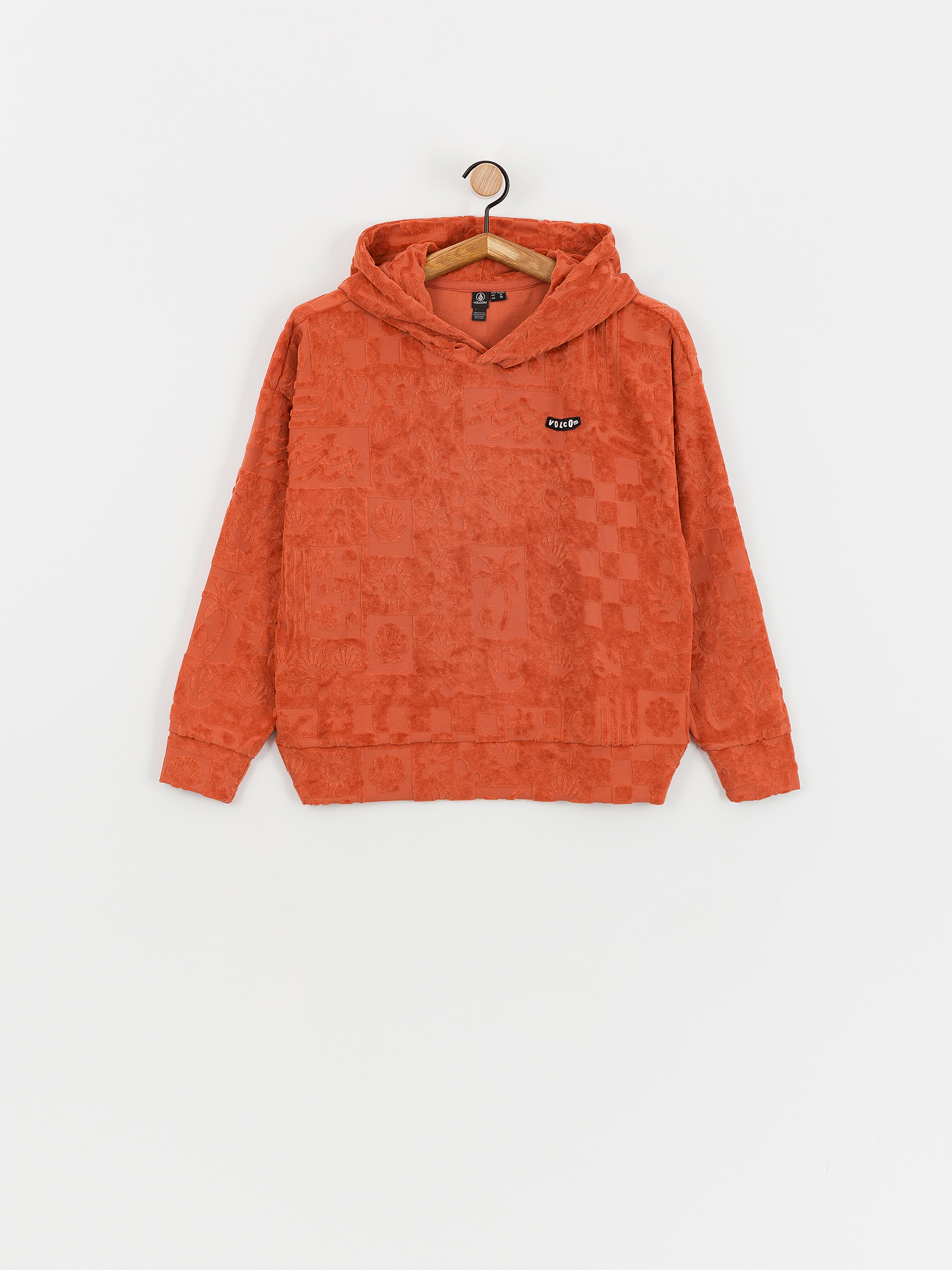 Hanorac cu glugă Volcom Sunny Wild Terry Cloth HD Wmn (rosewood)