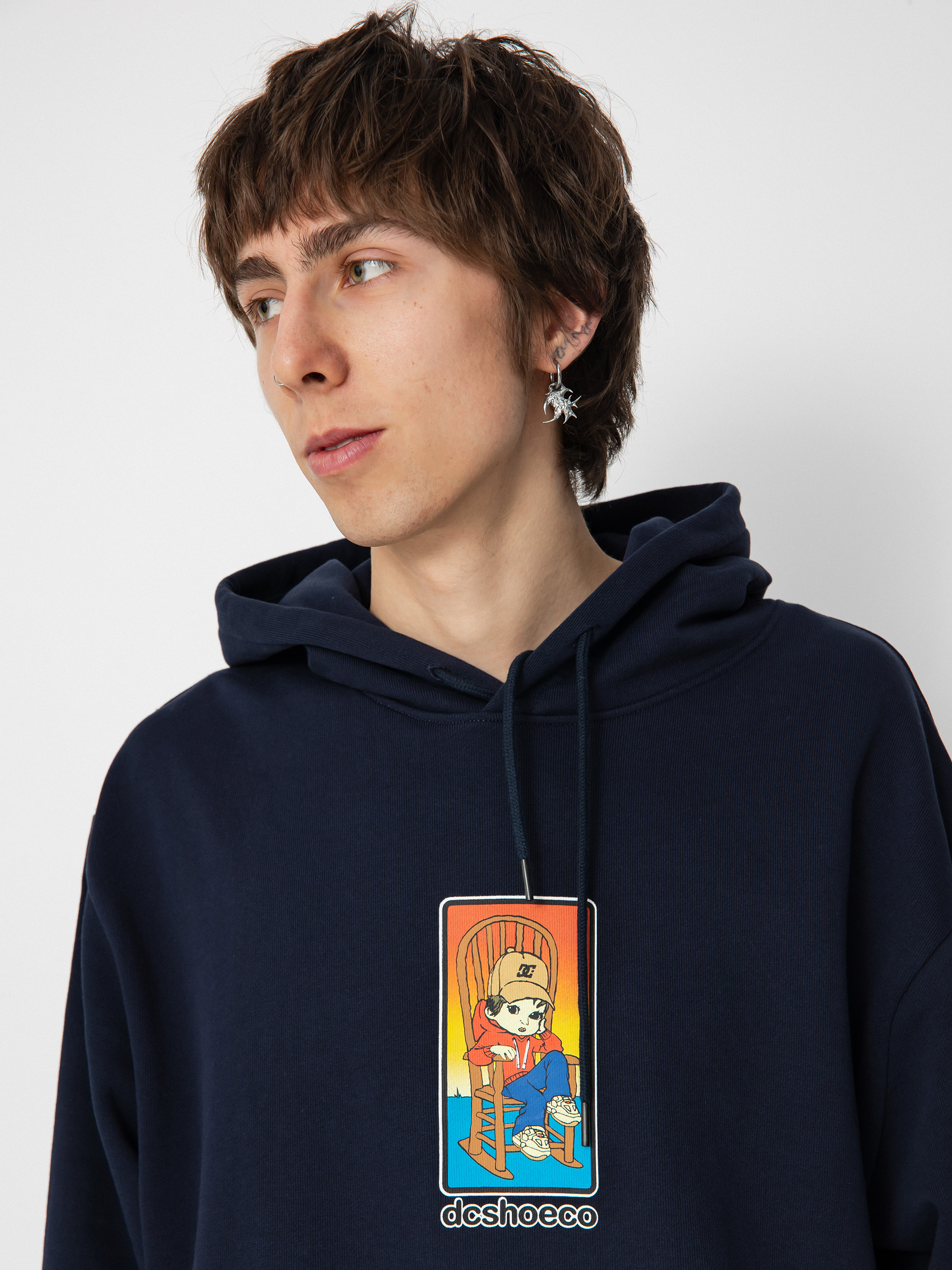 Hanorac cu glugă DC Johns House HD (navy blazer)