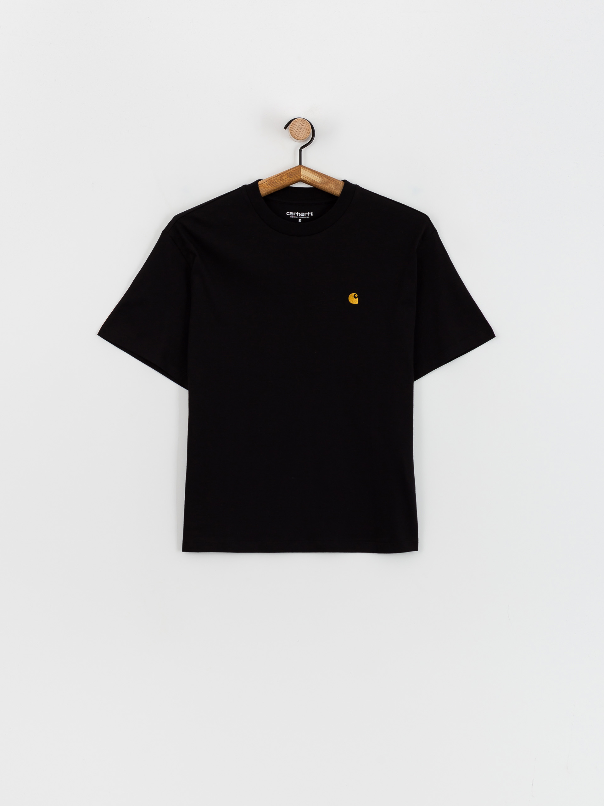 Tricou Carhartt WIP Chase Wmn (black/gold)