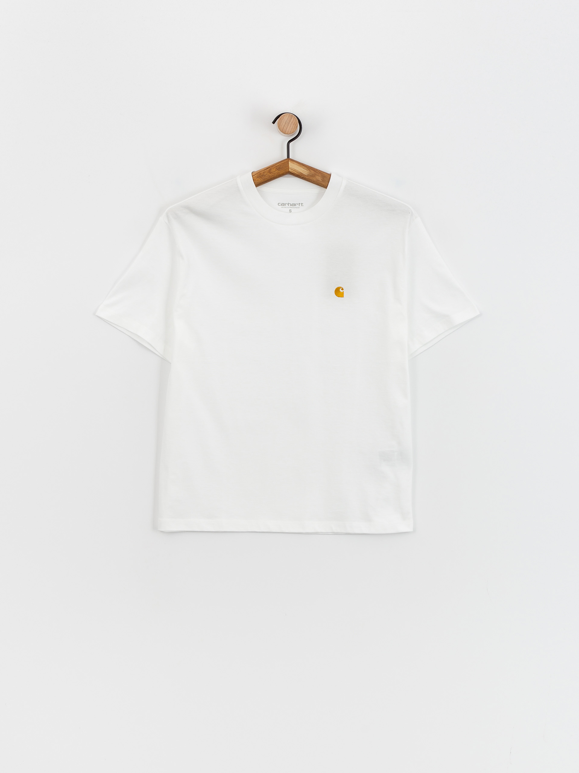 Tricou Carhartt WIP Chase Wmn (white/gold)