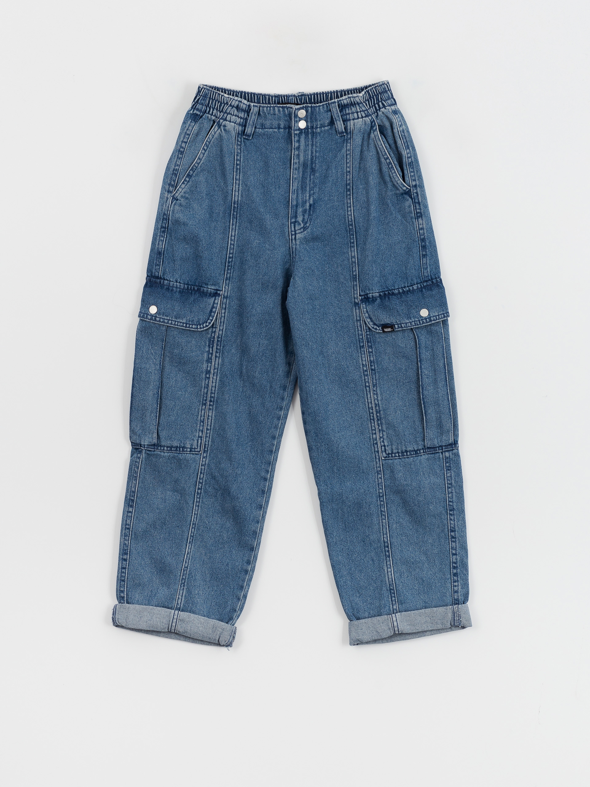 Pantaloni Vans Sidewalk Denim Cargo Wmn (stone wash)