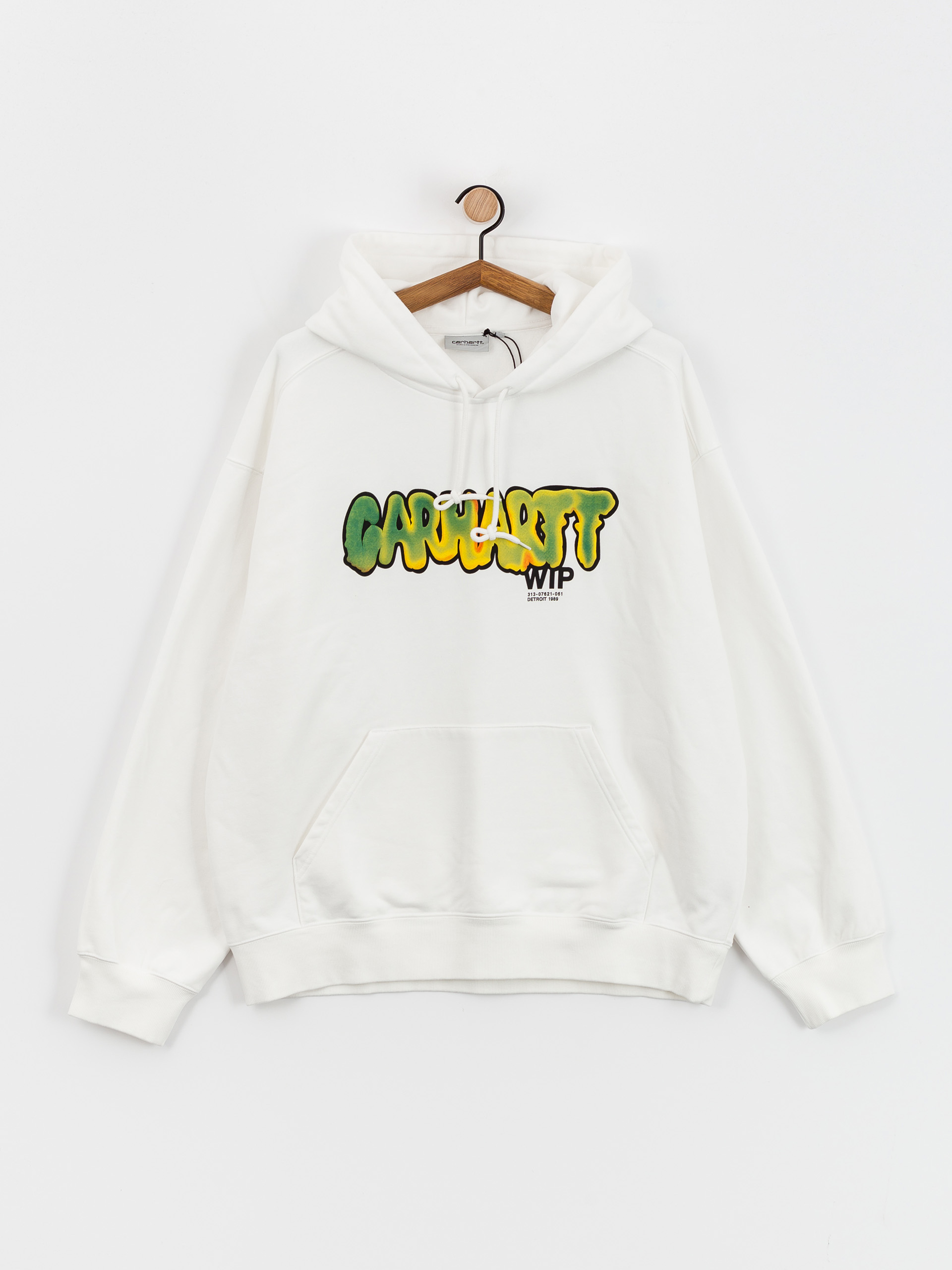 Hanorac cu glugă Carhartt WIP Drip HD (white)