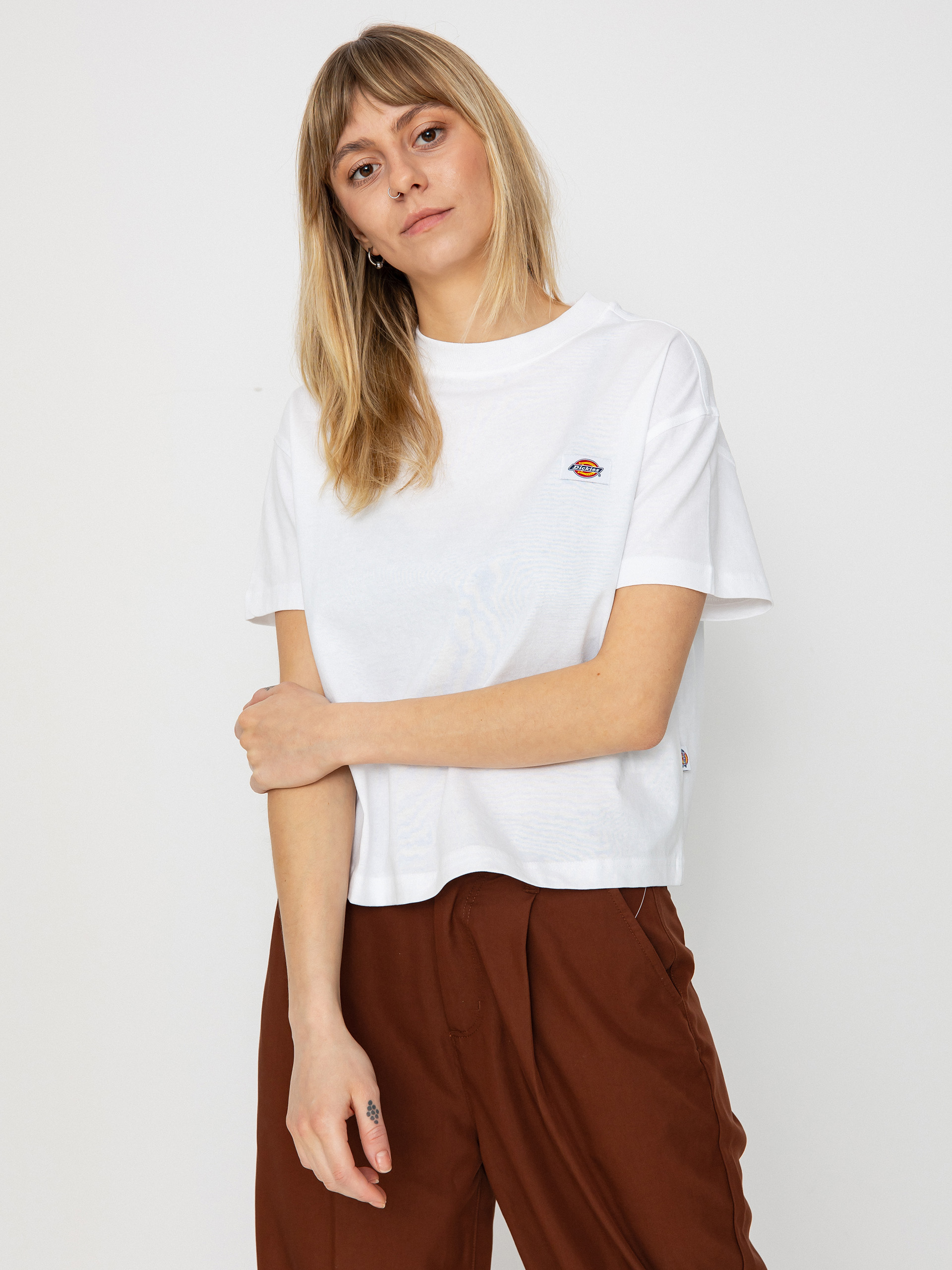 Tricou Dickies Oakport Boxy Wmn (white)