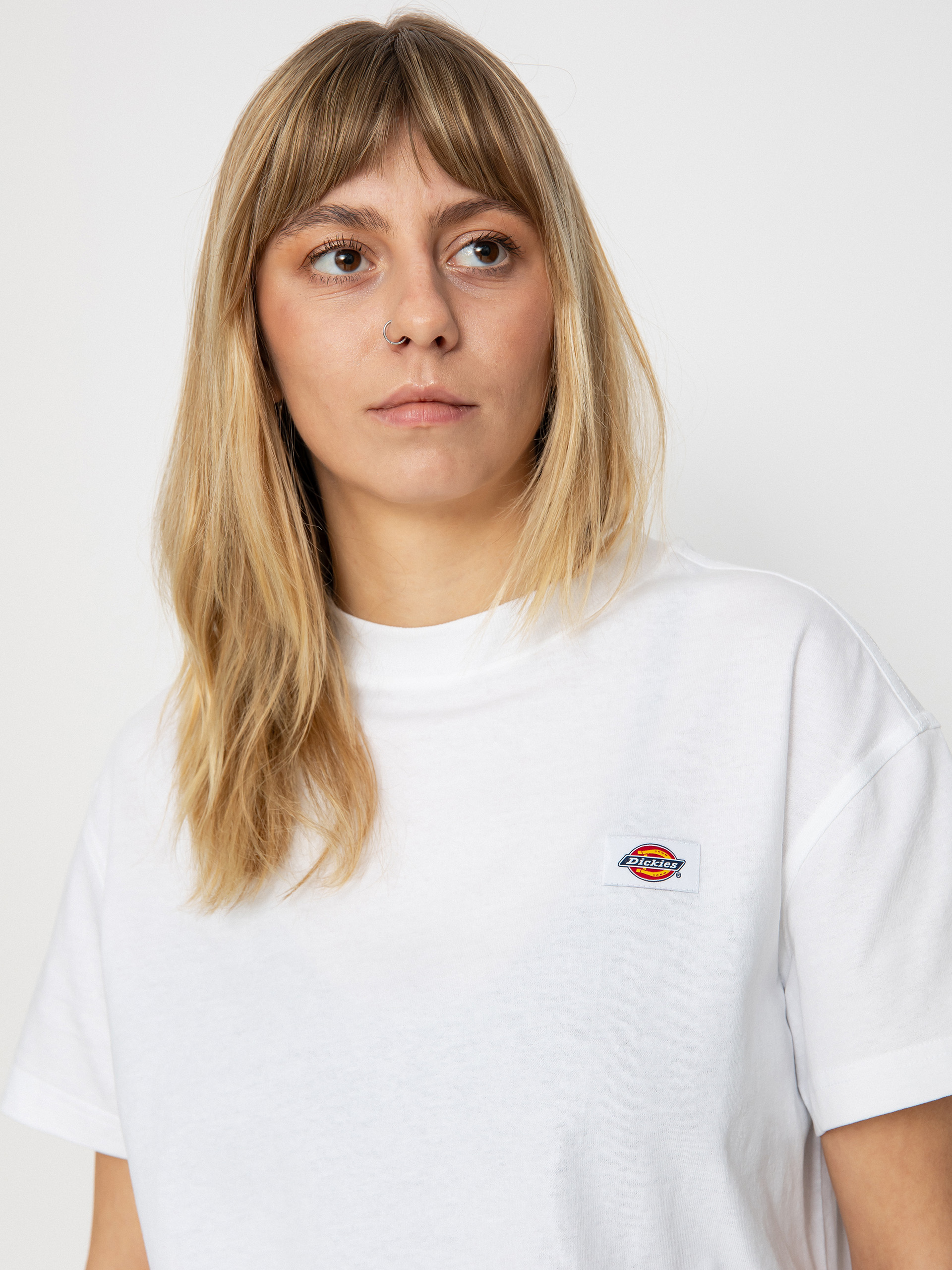 Tricou Dickies Oakport Boxy Wmn (white)