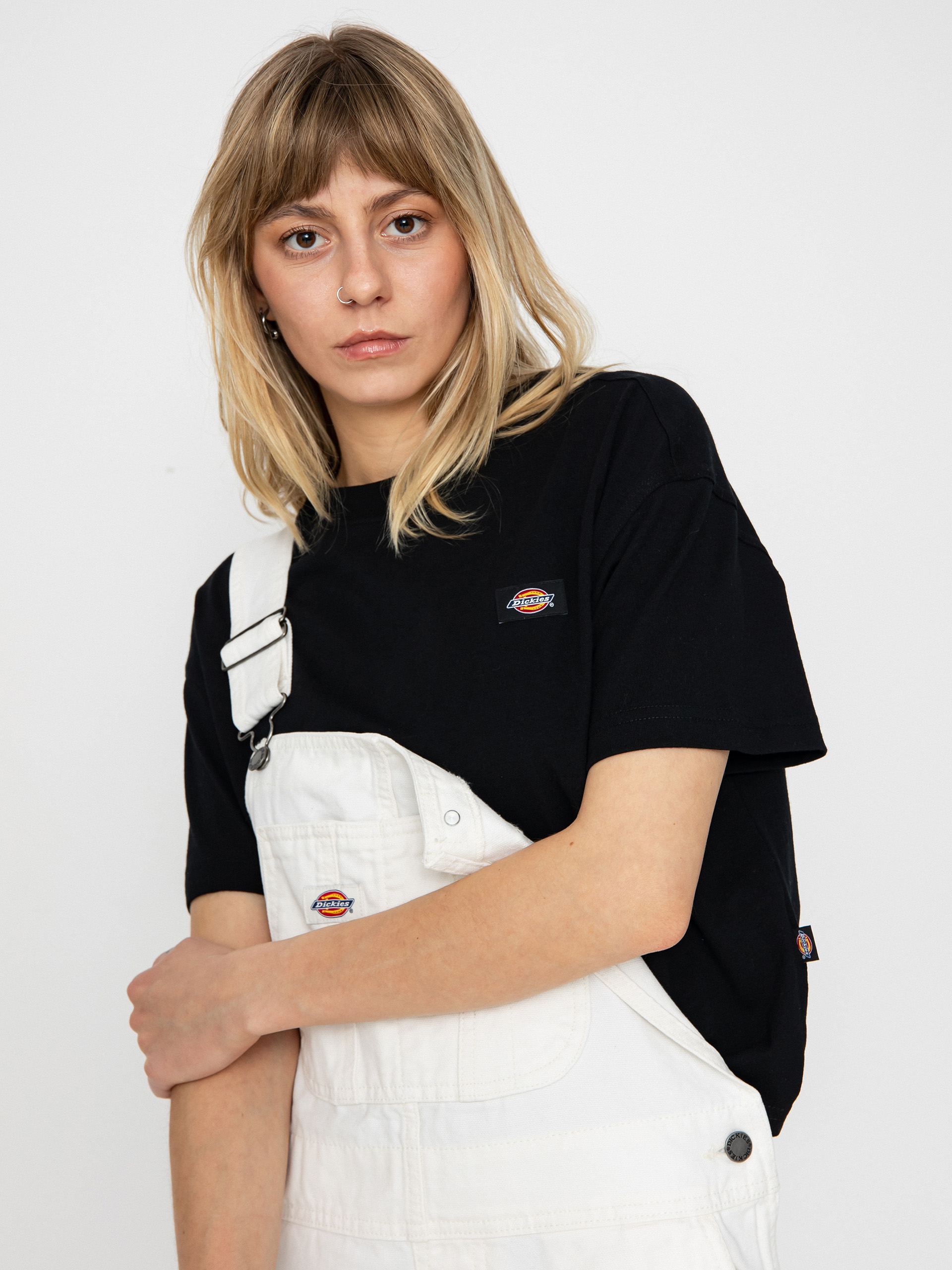 Tricou Dickies Oakport Boxy Wmn (black)