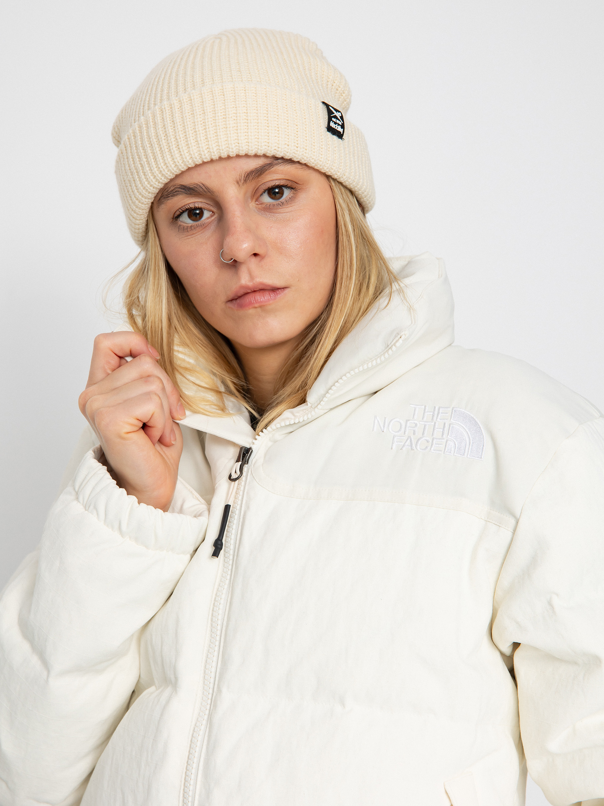 Geacă The North Face 92 Ripstop Nuptse Wmn (white dune)