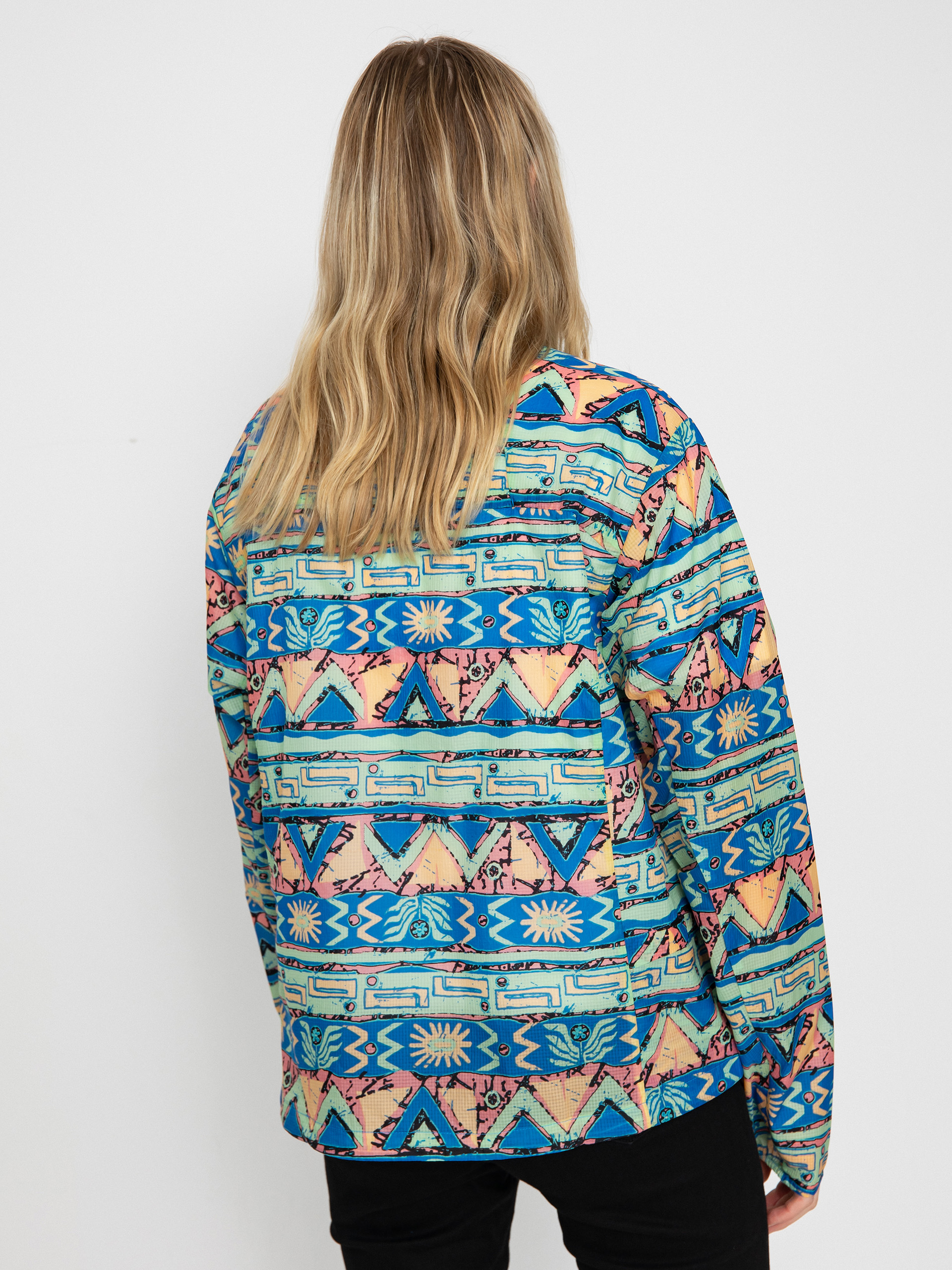 Geacă Patagonia Houdini Stash Wmn (high hopes geo salamander green)