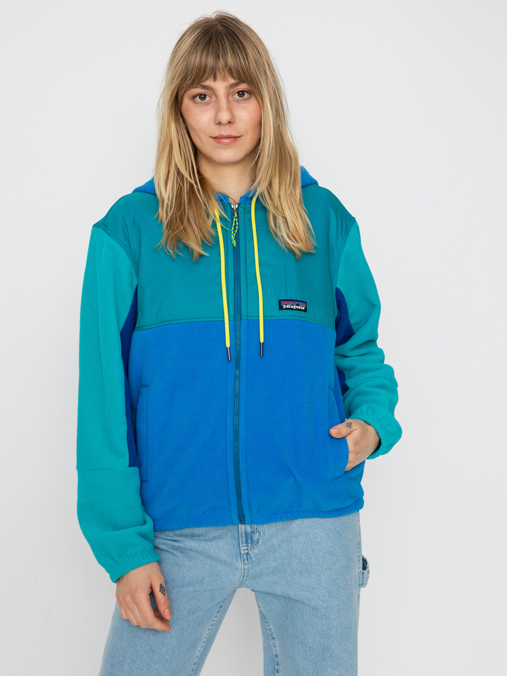 Pentru femei Hanorac din fleece Patagonia Microdini Hoody (vessel blue)