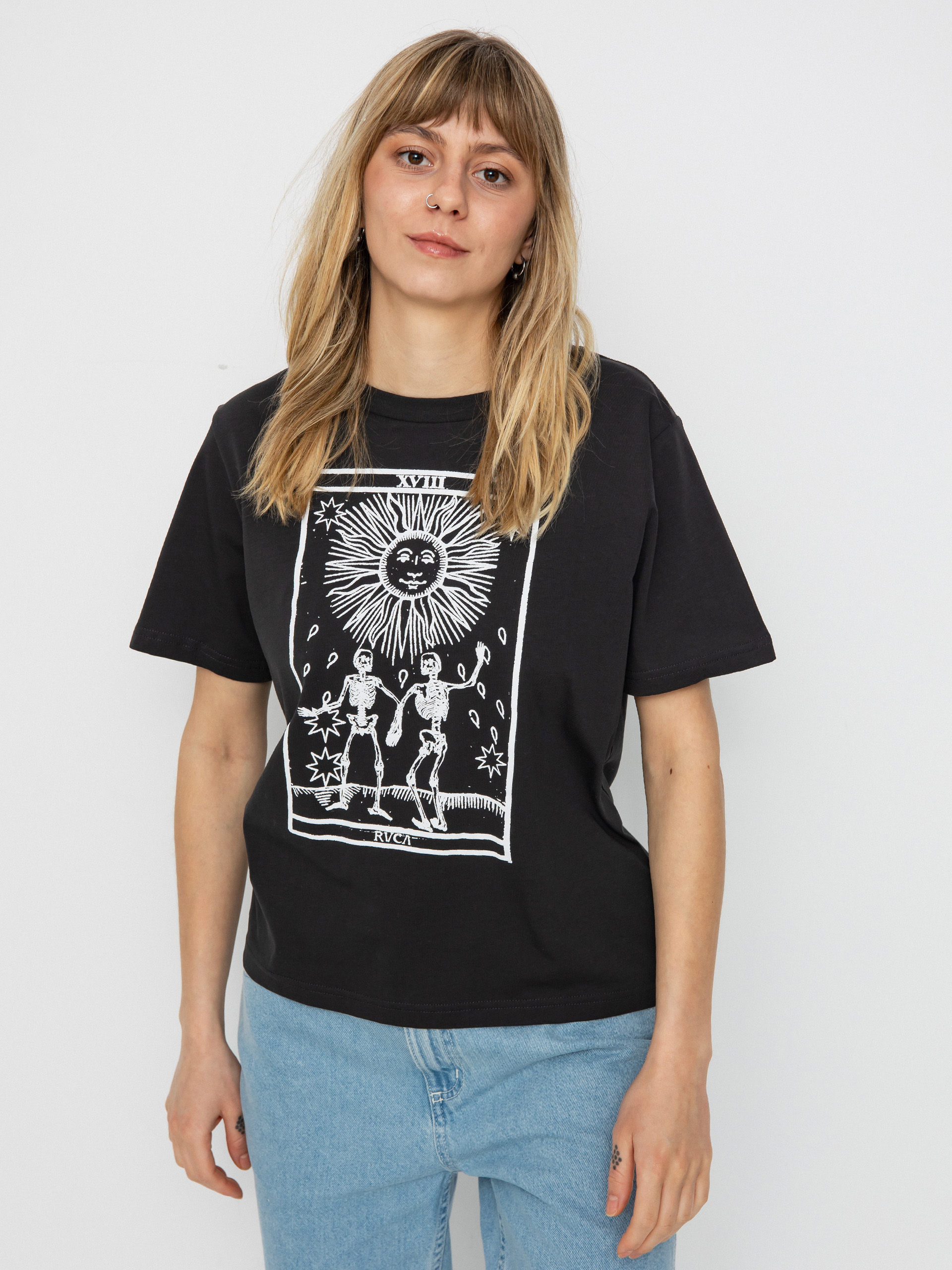 Tricou RVCA Tarrot Way Wmn (pirate black)