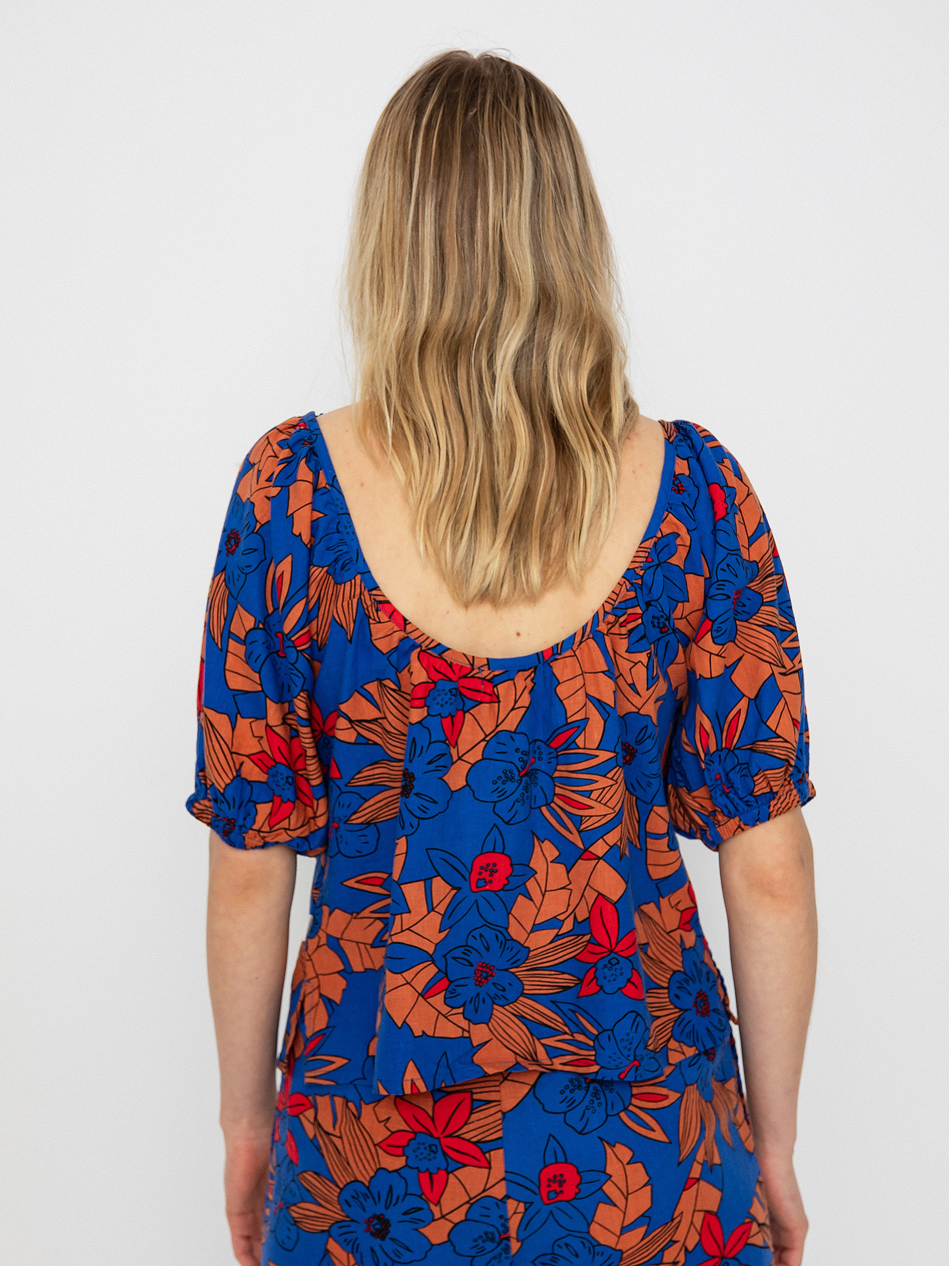 Cămașă Brixton Mercado Linen Top Wmn (terracotta)