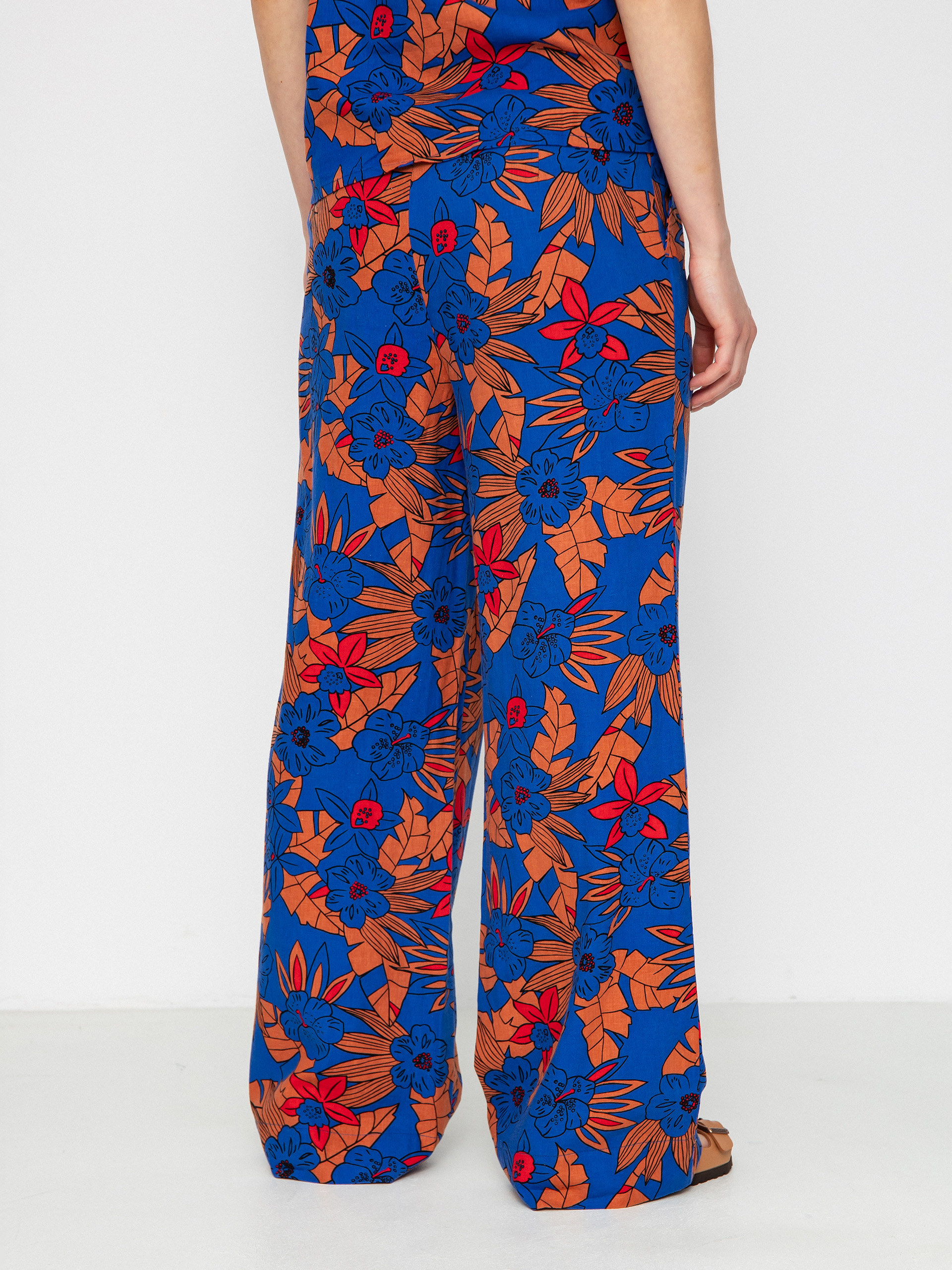 Pantaloni Brixton Mercado Linen Wmn (terracotta)