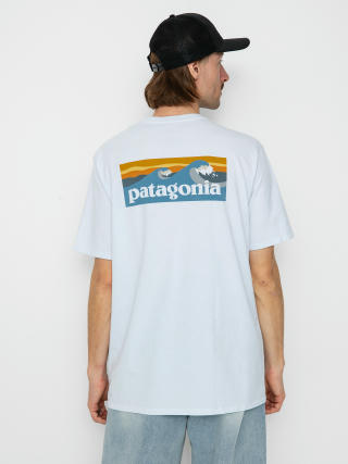 Tricou Patagonia Boardshort Logo Pocket Responsibili (white)