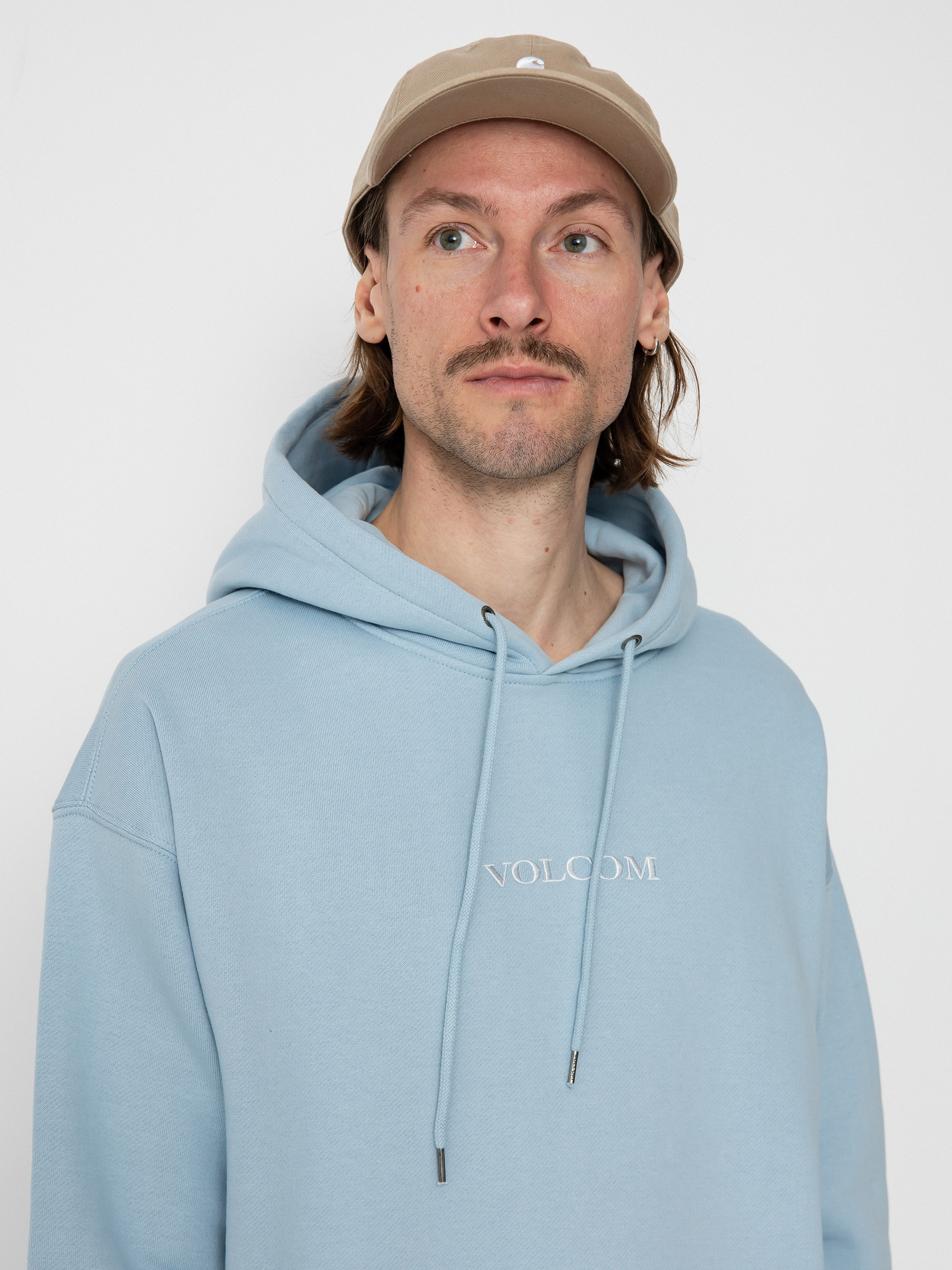 Hanorac cu glugă Volcom Volcom Stone HD (celestial blue)