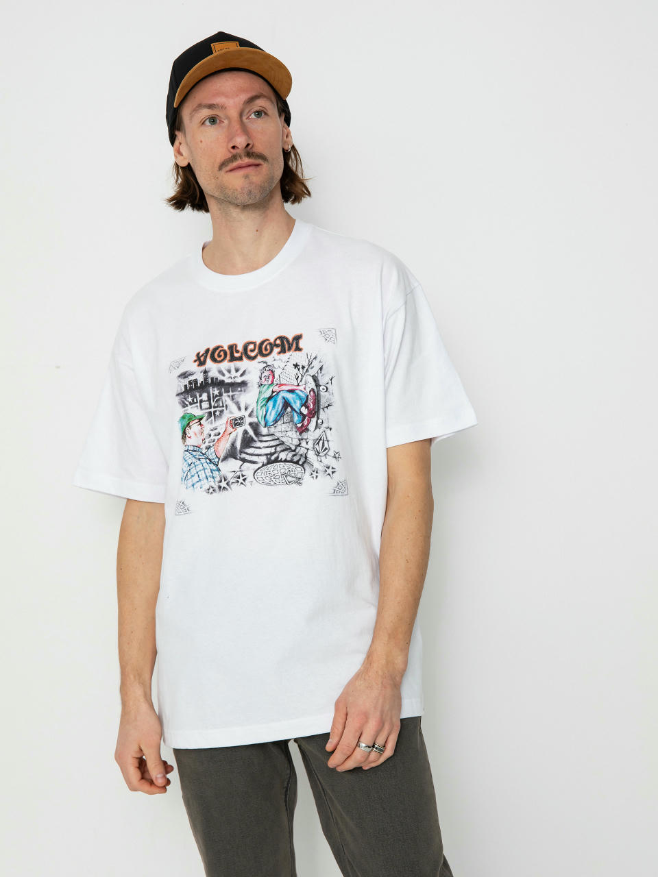 Tricou Volcom Street Keutchi (white)